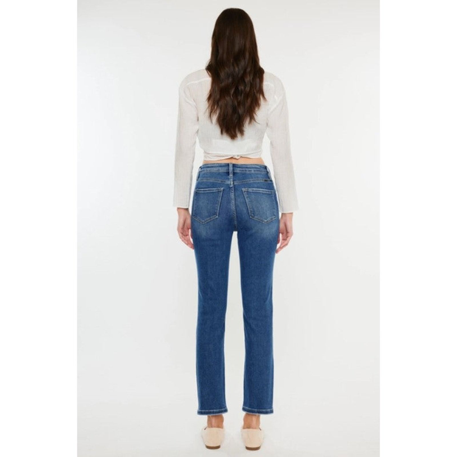 Kancan USA High Rise Slim Straight Jeans-Size 1 Size 24" / US 00 / IT 34 - 8 Thumbnail