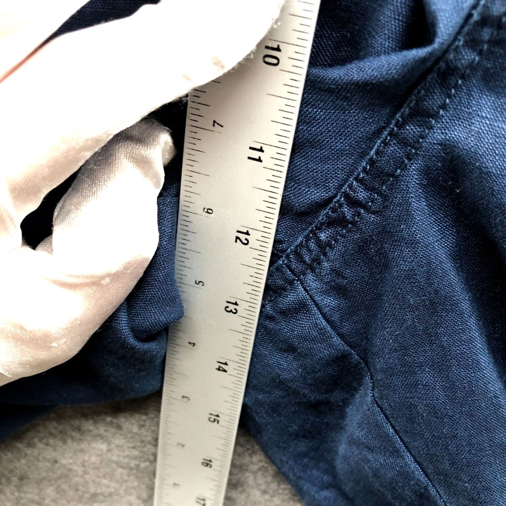 Tommy Bahama Tommy Bahama 100% Linen Shorts Mens 1XLB Navy Blue 10" Flat Front Comfort Waist Big & Tall Boys? Size US 36 / EU 52 - 5 Thumbnail