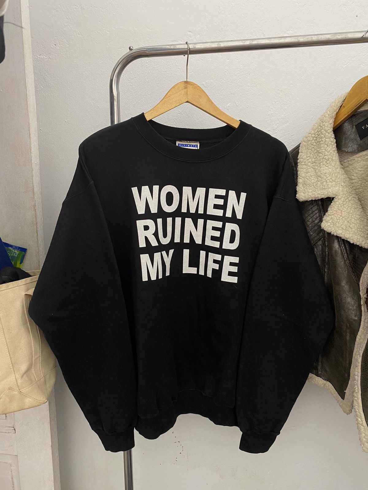 Vintage Woman ruined my life humor sweatshirt