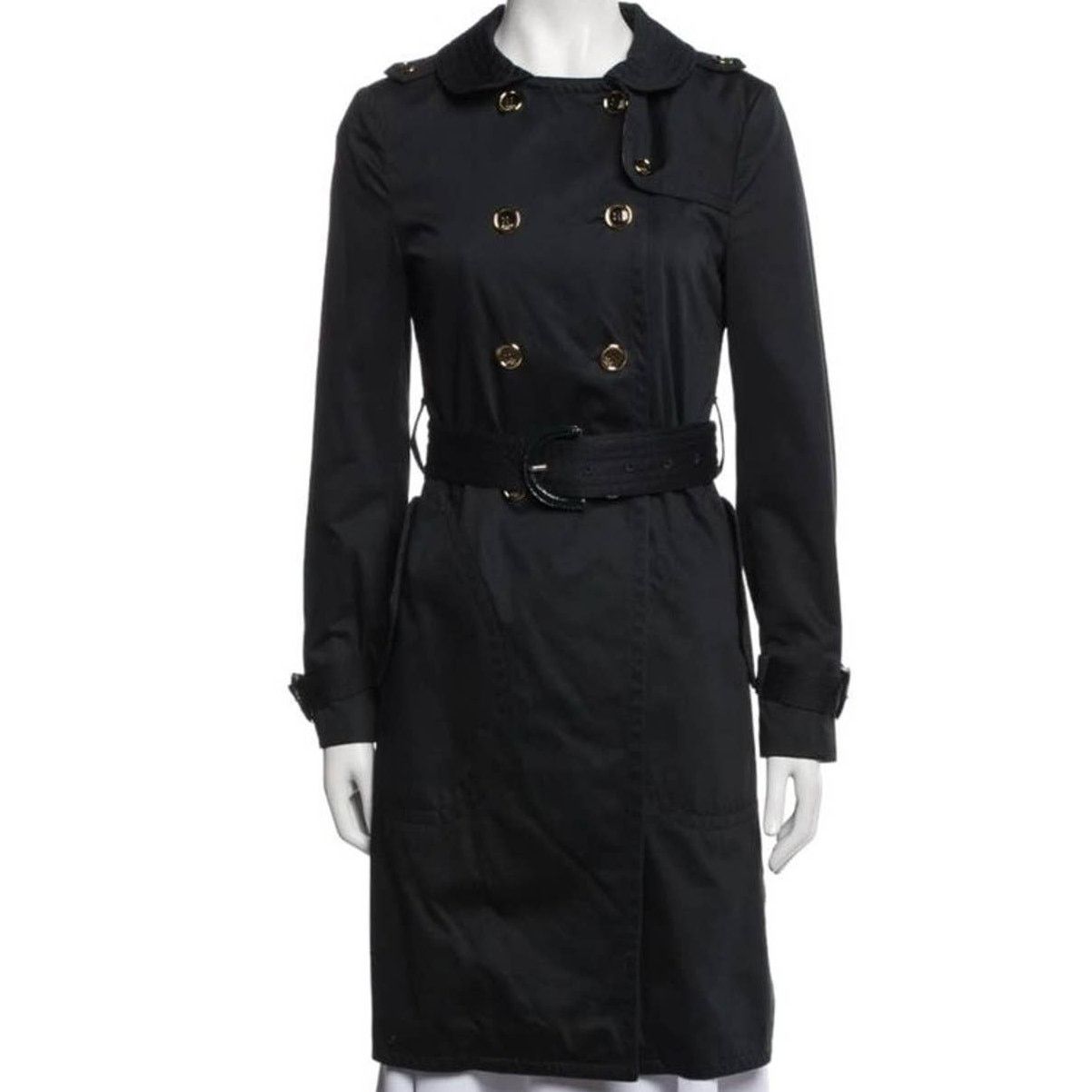 Coach COACH 1941 Navy Blue Trench Coat, XS/US2 Size XS / US 0-2 / IT 36-38 - 4 Thumbnail