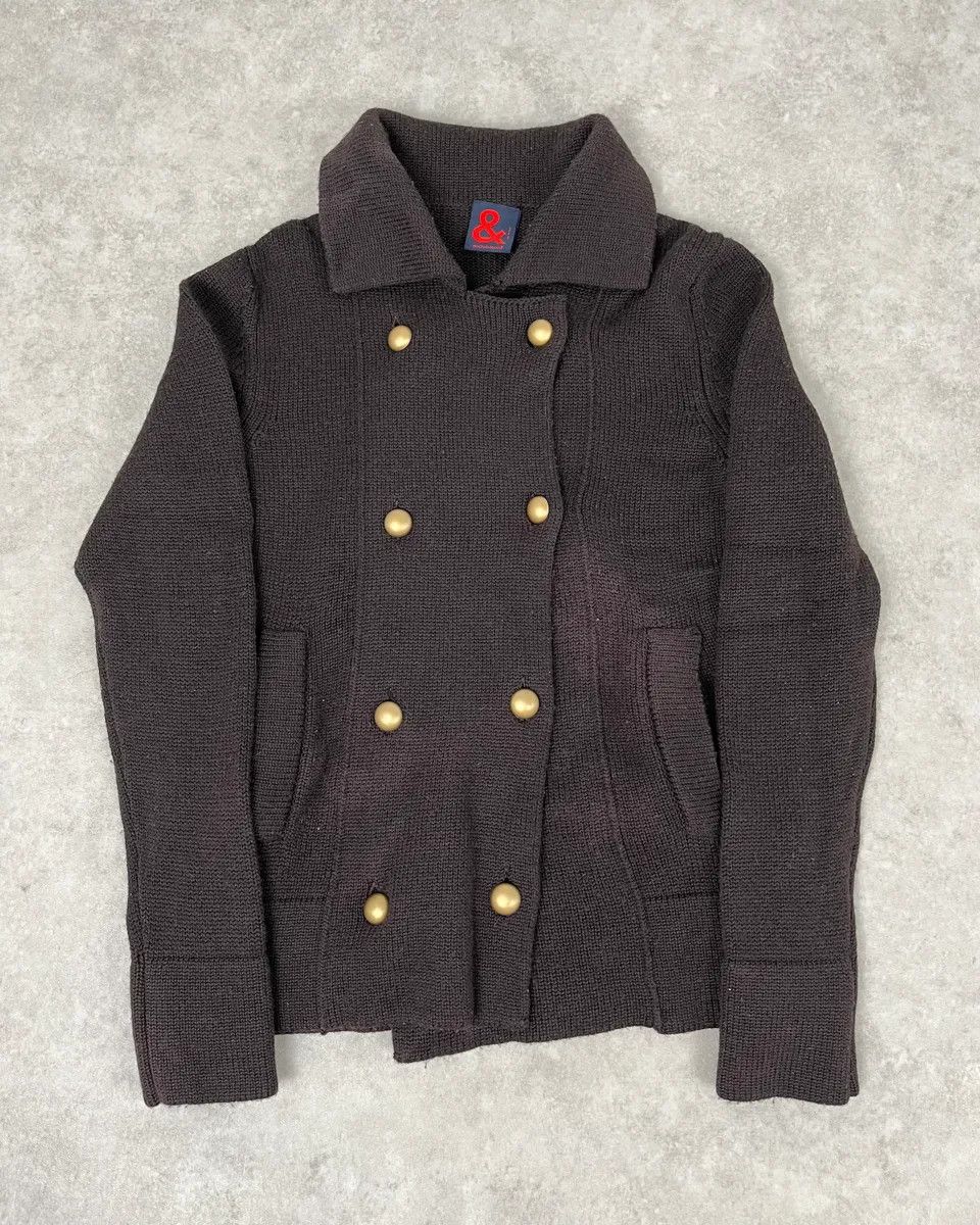 Dolce & Gabbana 1990s Dolce & Gabbana Wool Brown Buttoned Cardigan Jacket Size US XS / EU 42 / 0 - 1 Thumbnail