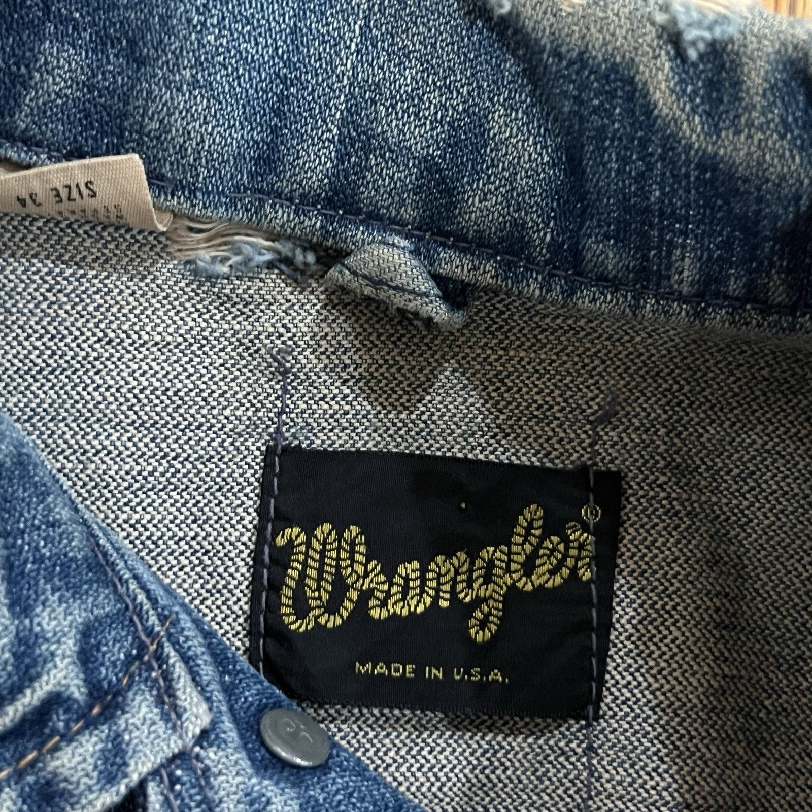 Wrangler WRANGLER dark indigo blue denim trucker jacket 60s 70s usa Size US S / EU 44-46 / 1 - 5 Thumbnail