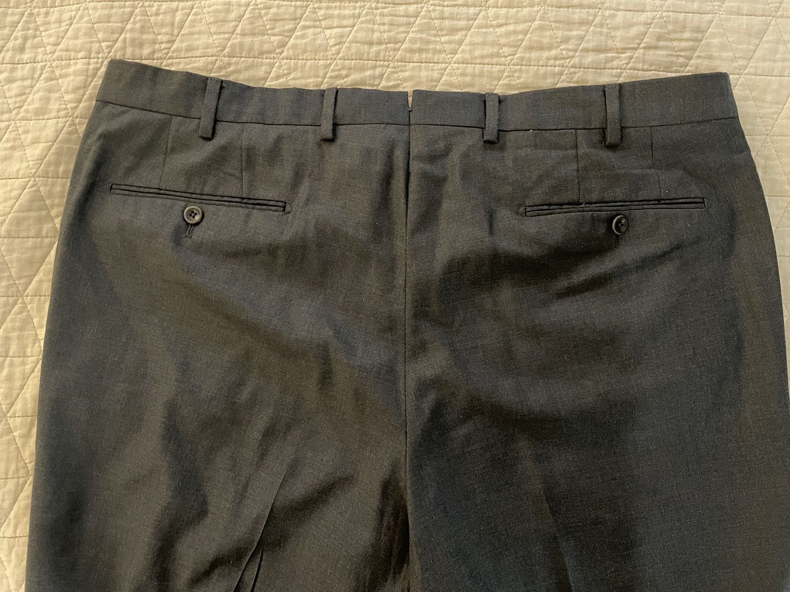 Incotex Super 150's Wool Flannel Flat Front Trouser Size US 40 / EU 56 - 8 Thumbnail