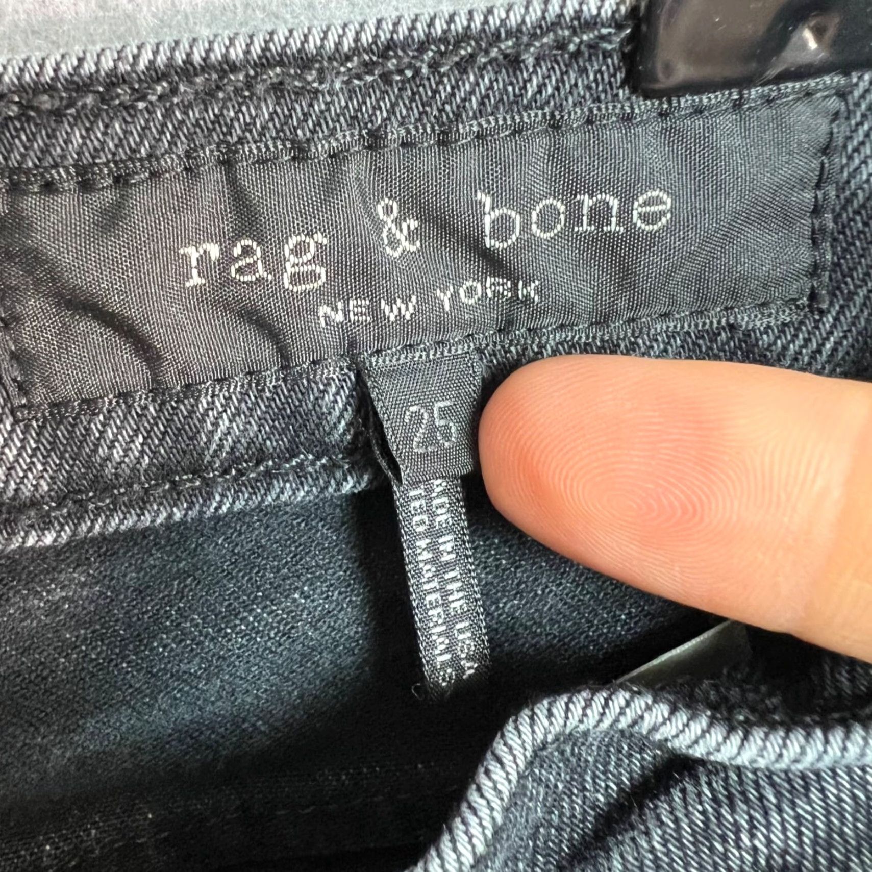 Rag & Bone Rag & Bone Jeans - Denim - Women's Skinny Jeans - Size 25 - Gray - Mid Rise - 25-Inseam - Cotton Blend - Regular - Vintage/Used 8/10 - Womens Size 42" / US 20 - 3 Thumbnail
