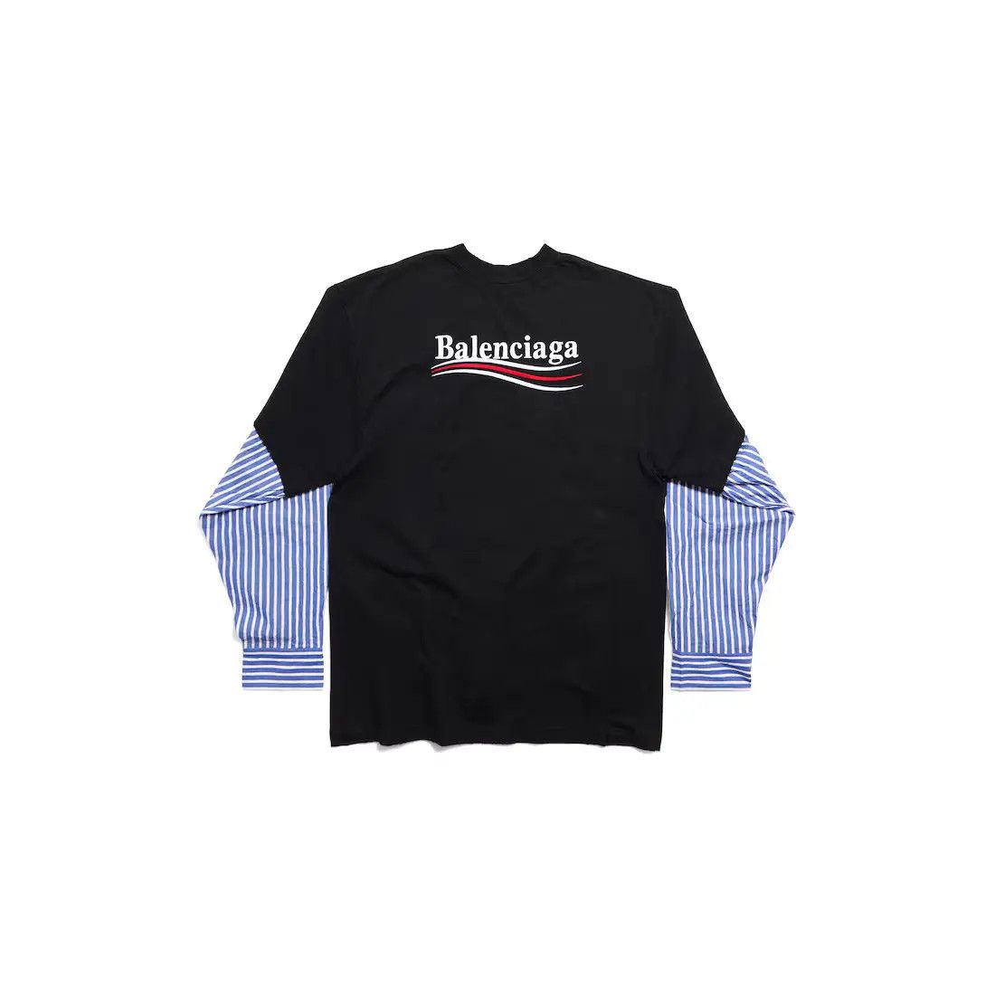 Balenciaga o1bcso1str0625 Political Campaign Layered T-Shirt Multicolor Size US XL / EU 56 / 4 - 2 Thumbnail