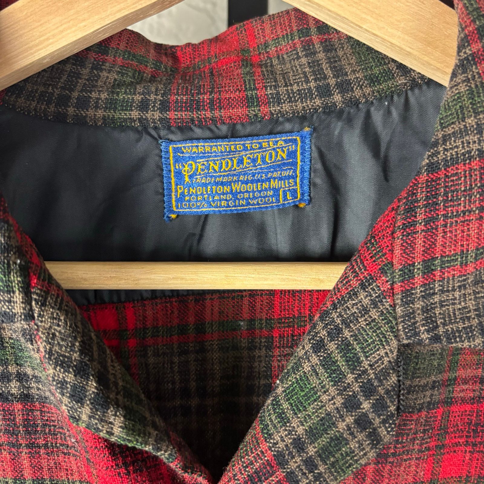 Pendleton Pendleton Vintage 1962 Wool Plaid Large Button Down Flannel Size US L / EU 52-54 / 3 - 4 Thumbnail
