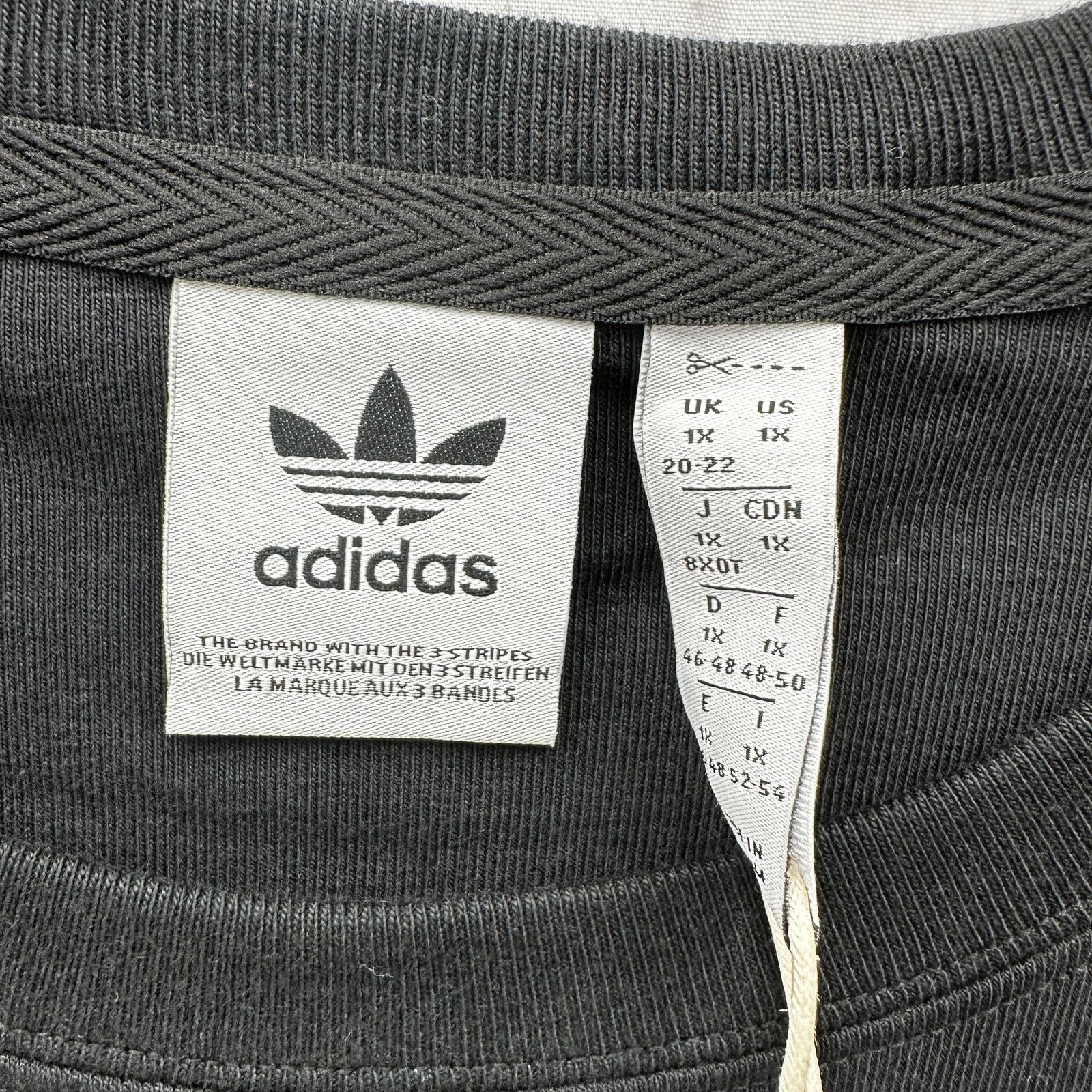 Adidas Adidas Womens 1X Plus Size Original Black Tee Shirt XL Size XL / US 12-14 / IT 48-50 - 6 Thumbnail