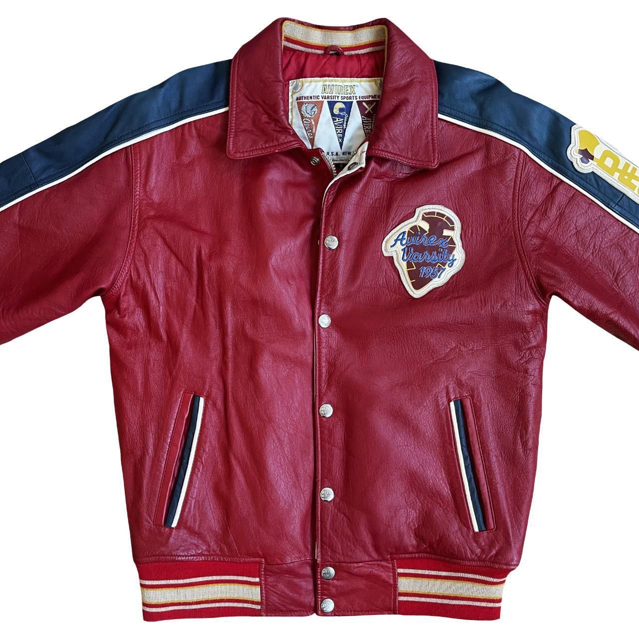 Avirex × Vintage Avirex Leather Varsity Jacket Size US S / EU 44-46 / 1 - 6 Thumbnail