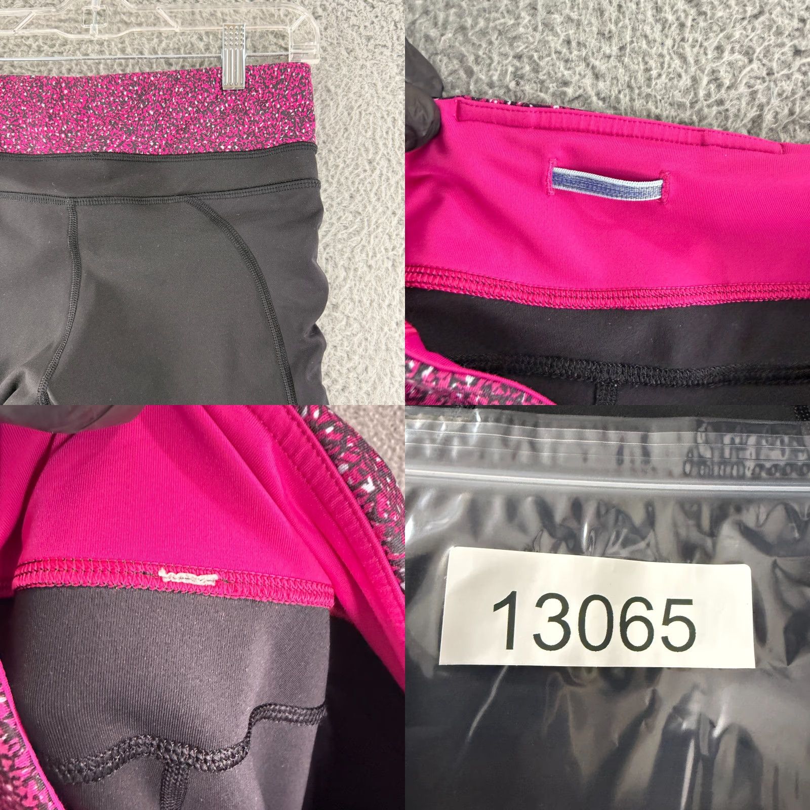 Lululemon Lululemon Run Reflect Crop Leggings Womens Size 8 Black Pink Side Zippers Yoga Size 30" / US 8 / IT 44 - 9 Thumbnail