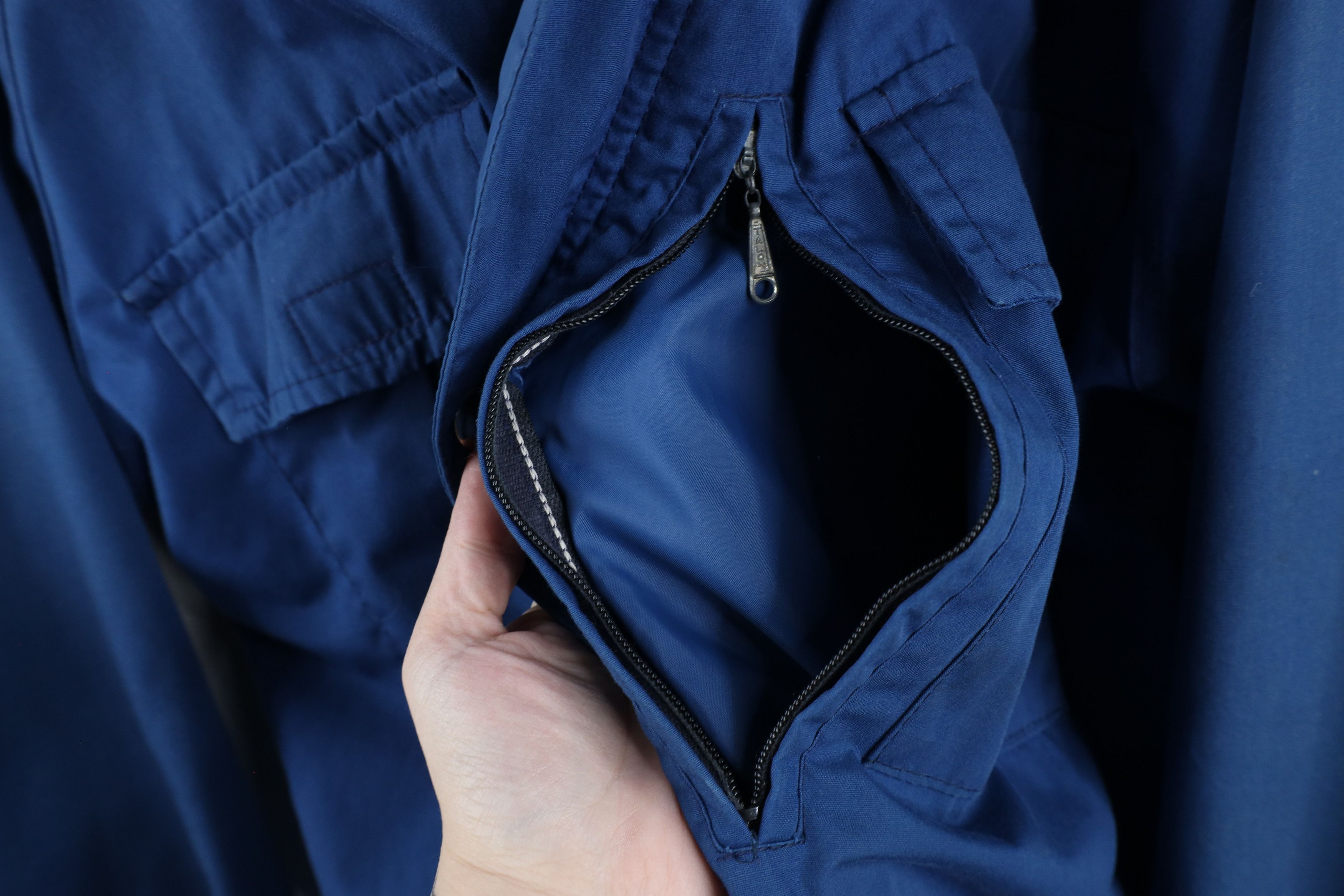 Rei × Vintage Vintage 80s 90s REI Full Zip Hooded Parka Jacket Blue USA Size US XL / EU 56 / 4 - 14 Thumbnail