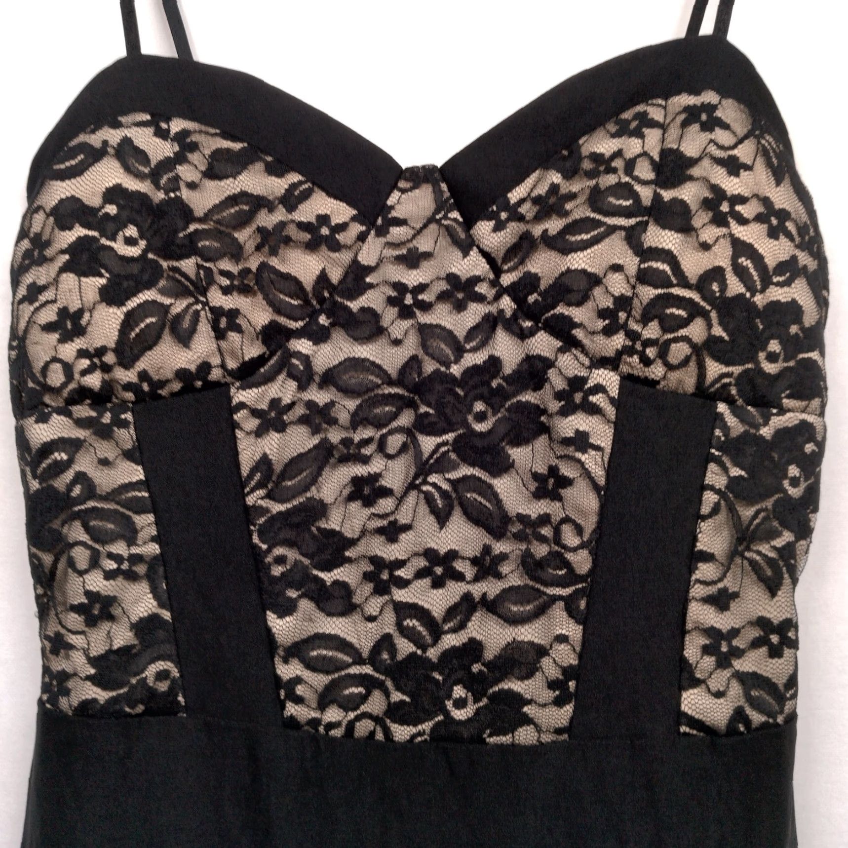 Vintage VINTAGE Top 10 Women's Mini Cocktail Dress Sleeveless Lace Sweetheart Party Evening Black Size M Size M / US 6-8 / IT 42-44 - 6 Thumbnail