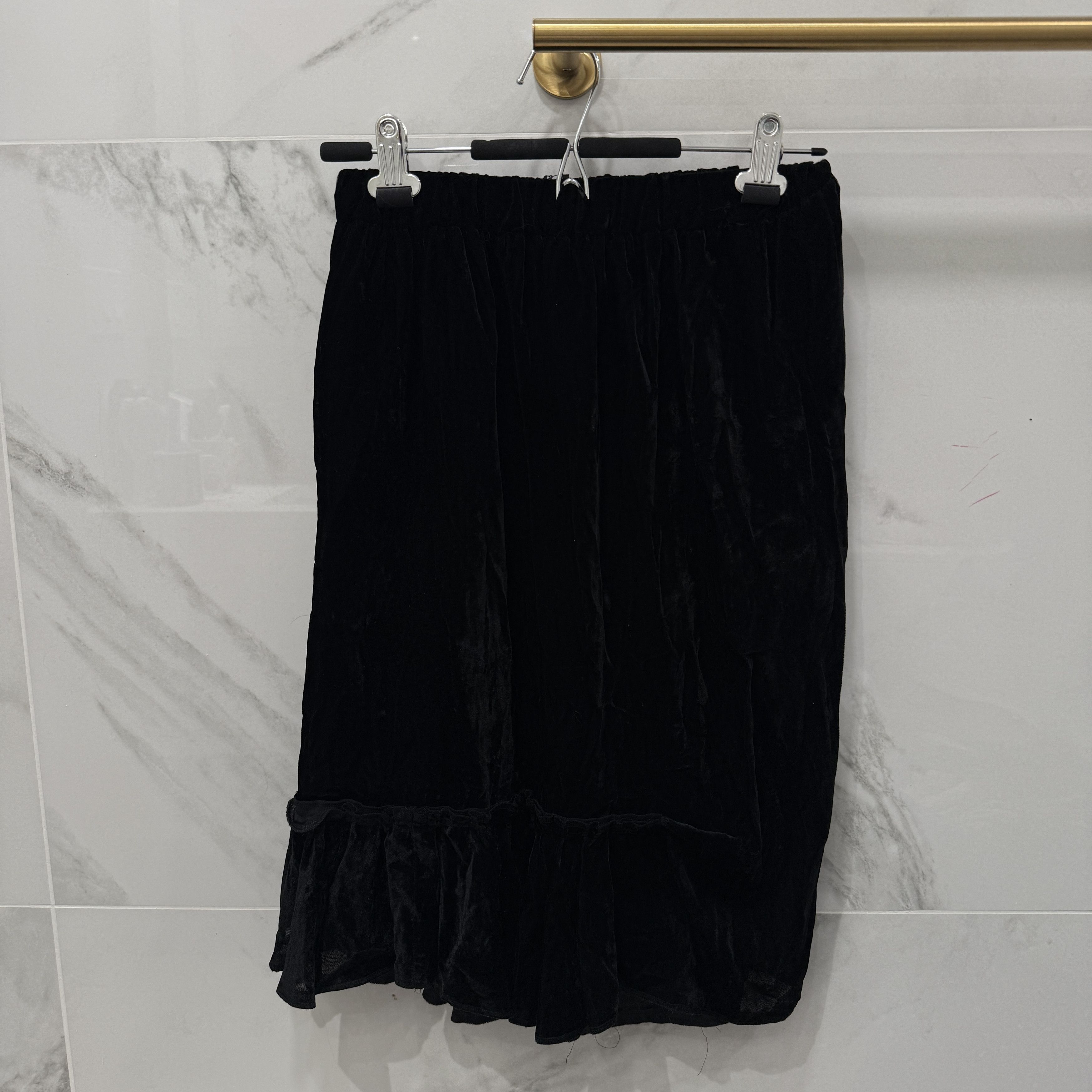 Comme des Garcons Comme des Garcons Black Velvet Skirt Size 25" / US 0 / IT 36 - 12 Thumbnail