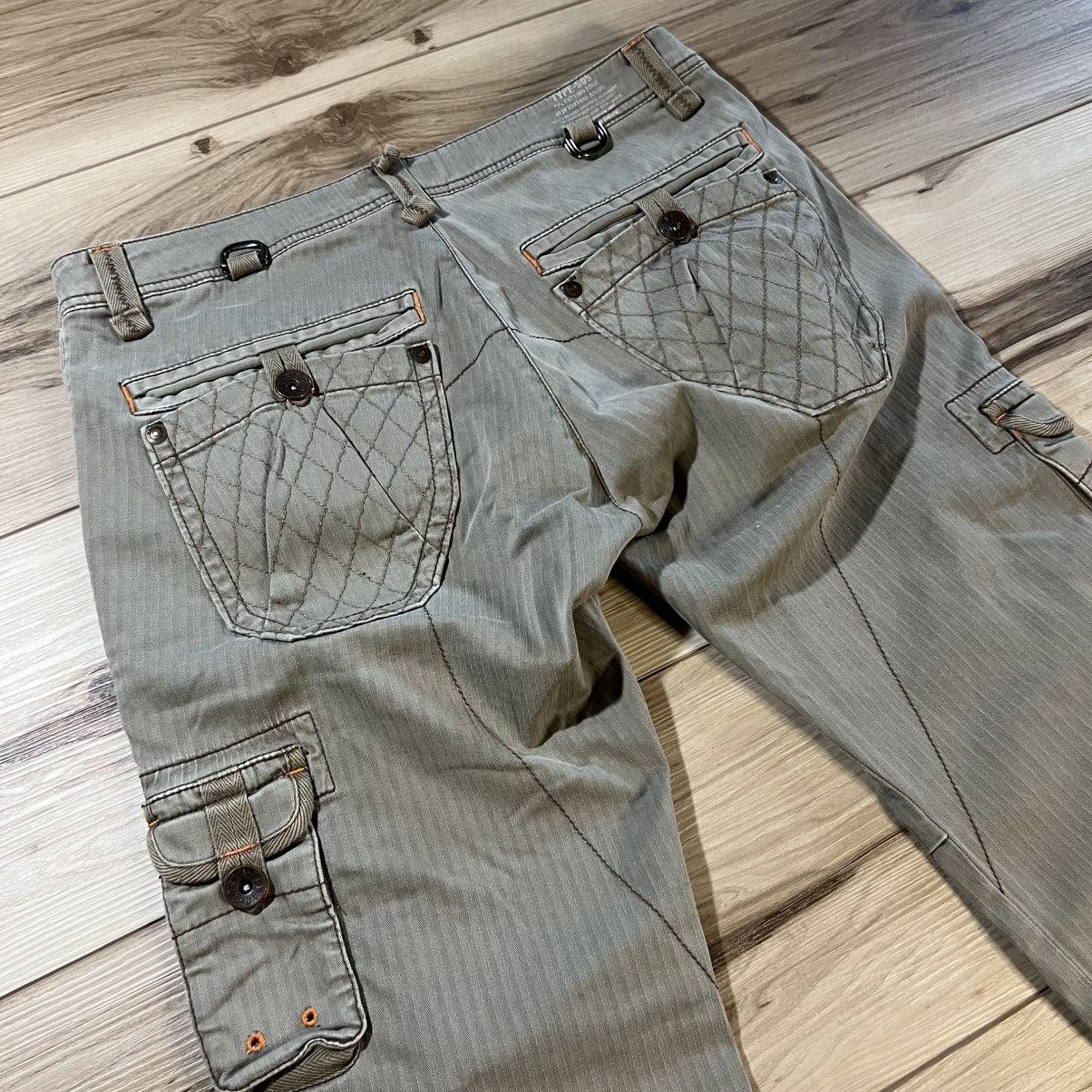 Edwin × Japanese Brand Edwin 505 Khaki Herringbone Cargo Pants Size US 32 / EU 48 - 10 Thumbnail