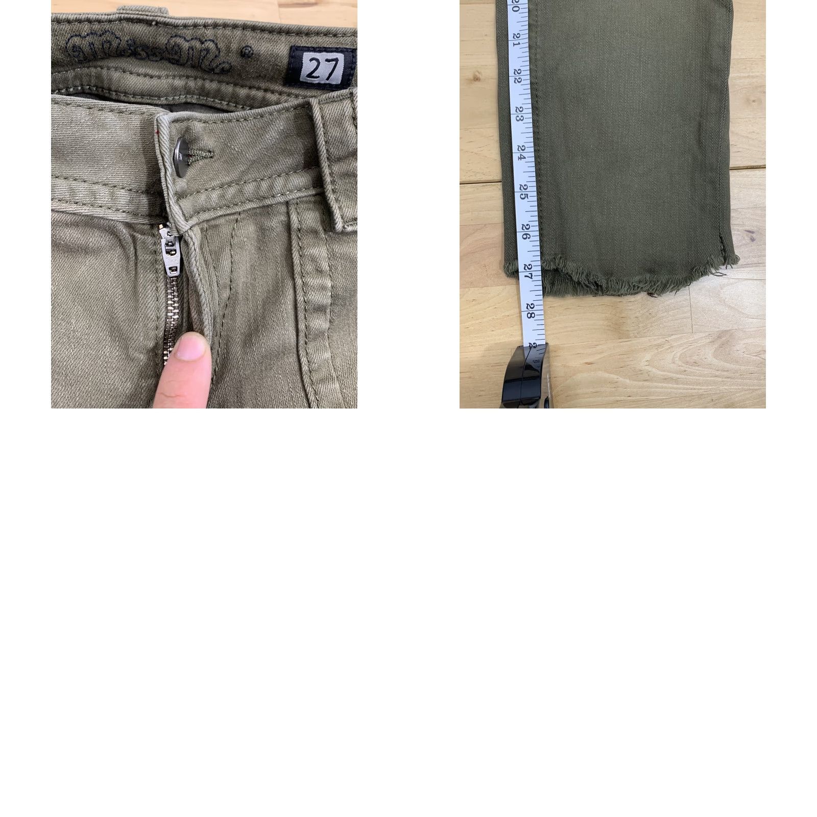 Miss Me Miss Me Women's Jeans Mid-Rise Easy Skinny Green Size 27 Size 27" / US 4 / IT 40 - 8 Thumbnail