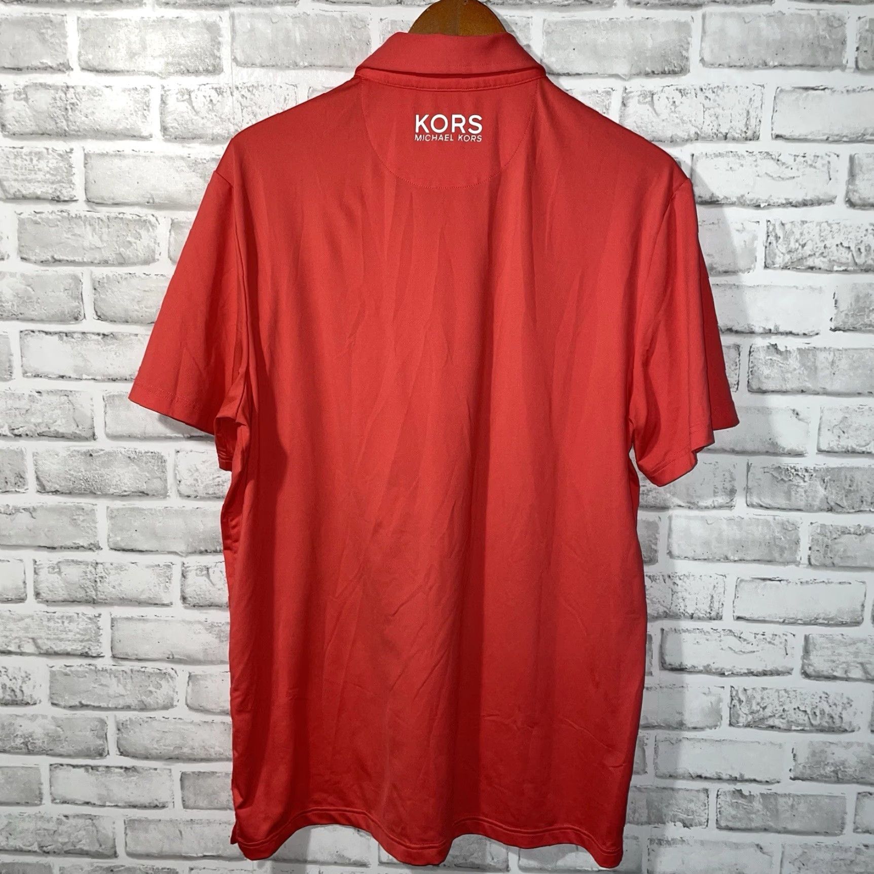 Michael Kors Michael Kors Polo Shirt Mens Athletic Stretchy Size M Pink Red Polo Shirt Mens Athletic Size US M / EU 48-50 / 2 - 5 Thumbnail