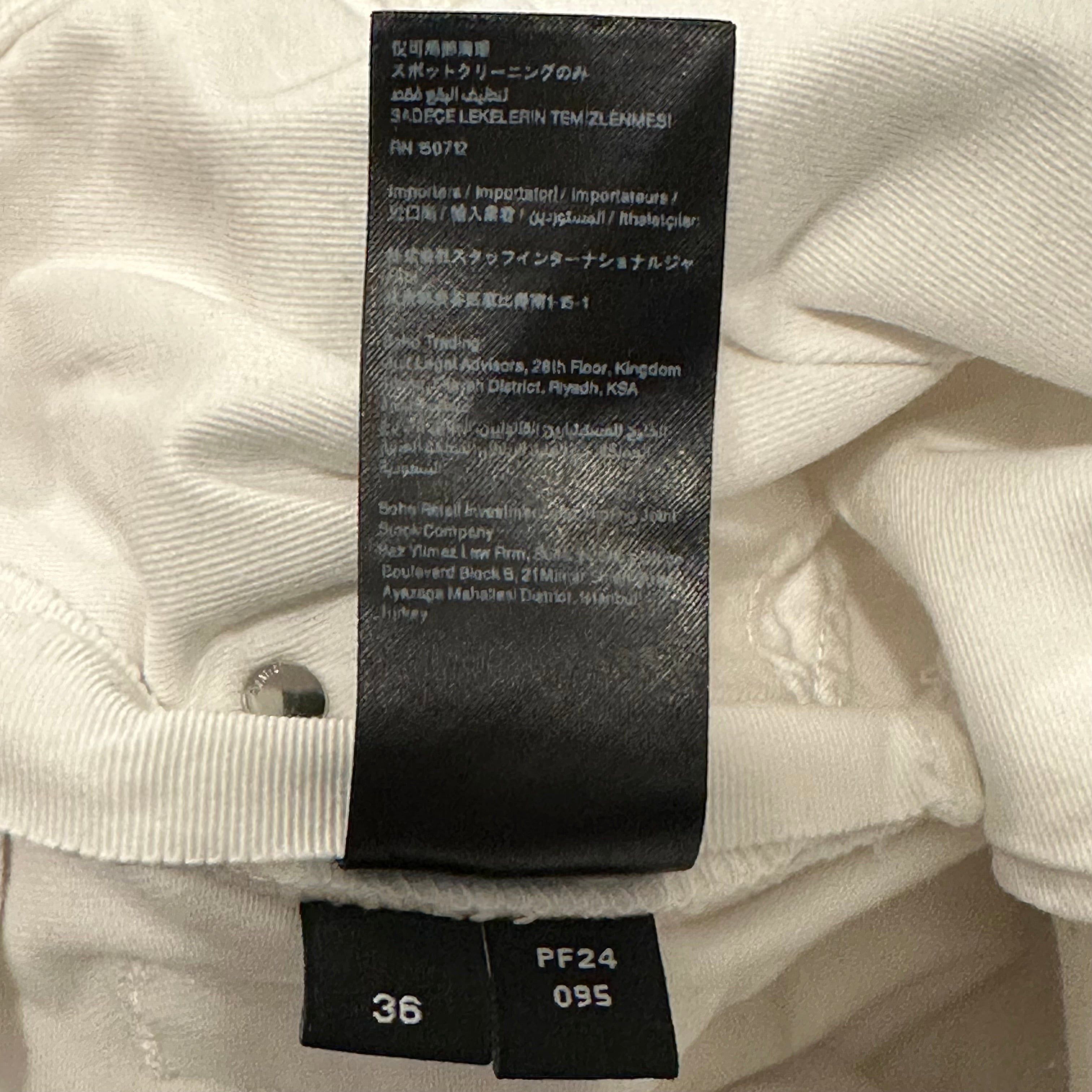 Amiri Amiri MX1 White Leather White Denim Jeans Sz 36 Size US 36 / EU 52 - 5 Thumbnail