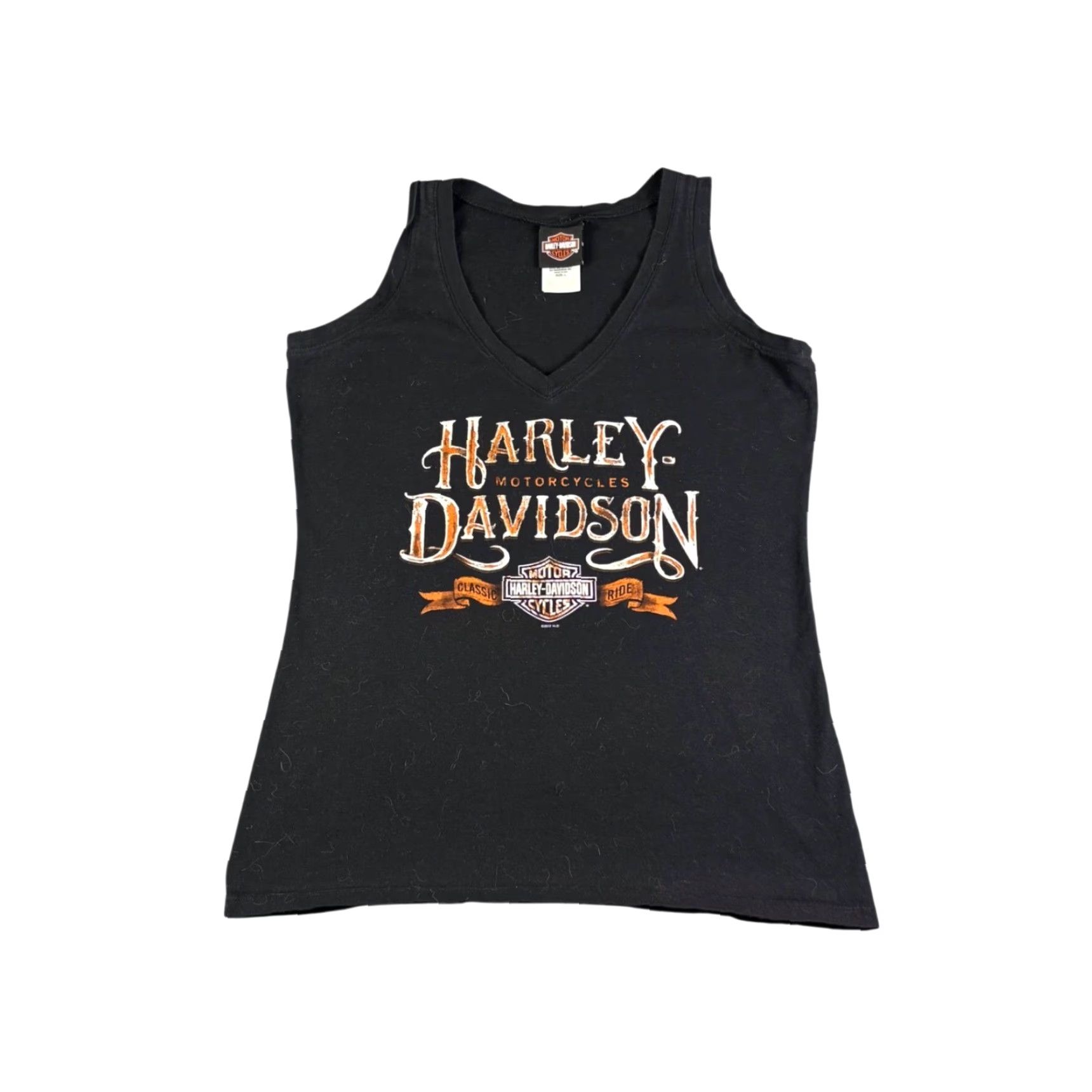 Harley Davidson Harley-Davidson Tank Top Womens L Black V-Neck Rock Western California 2017 Size L / US 10 / IT 46 - 2 Thumbnail