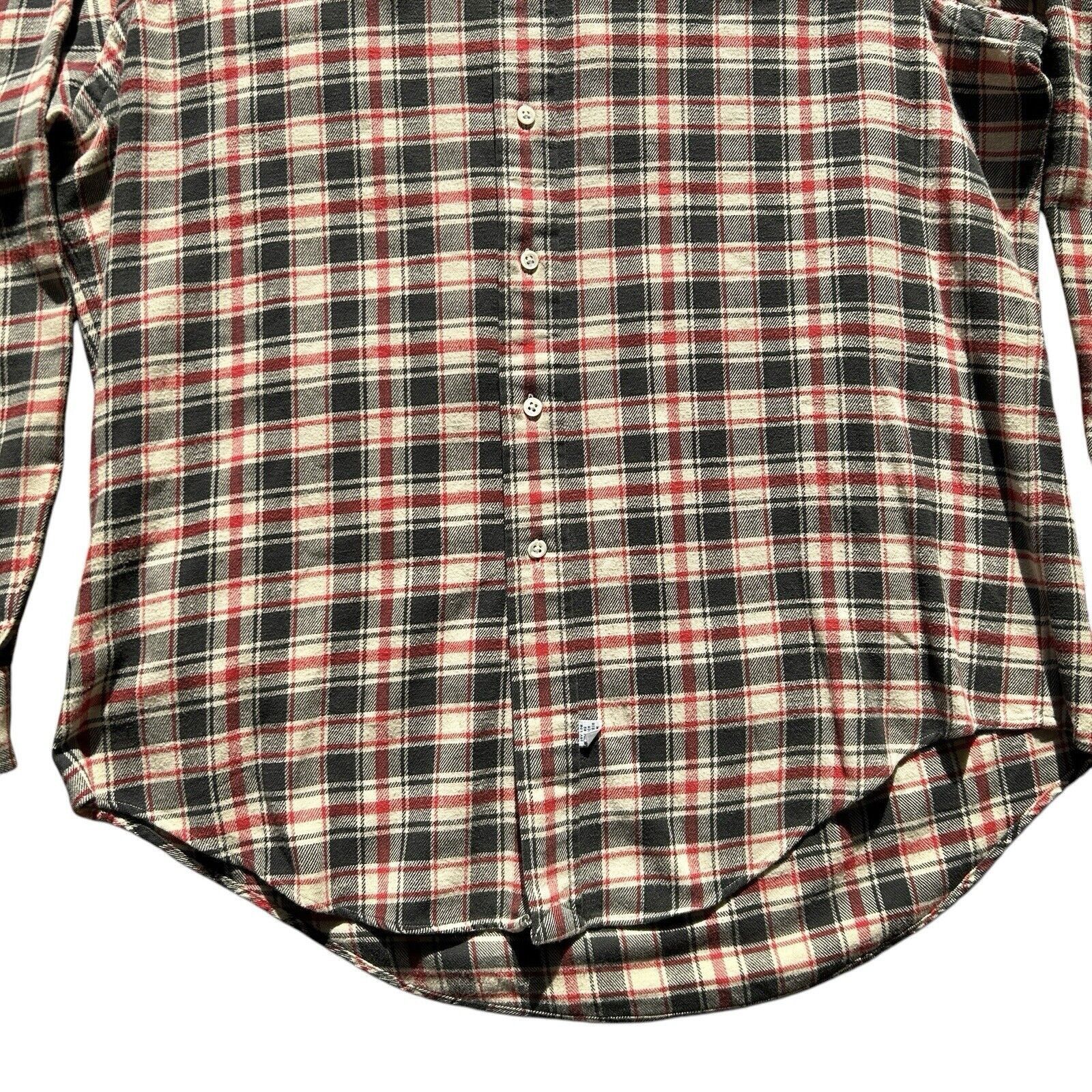 Ralph Lauren Blue Label Ralph Lauren Flannel Shirt Mens Large Plaid Black Red Size US L / EU 52-54 / 3 - 6 Thumbnail
