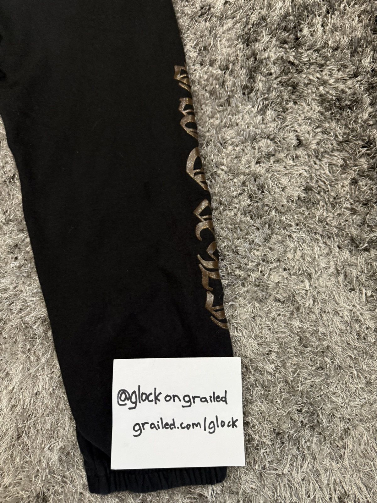 Chrome Hearts Chrome Hearts 1988 Glitter Print Horseshoe Sweatpants Size M Size US 33 - 8 Thumbnail