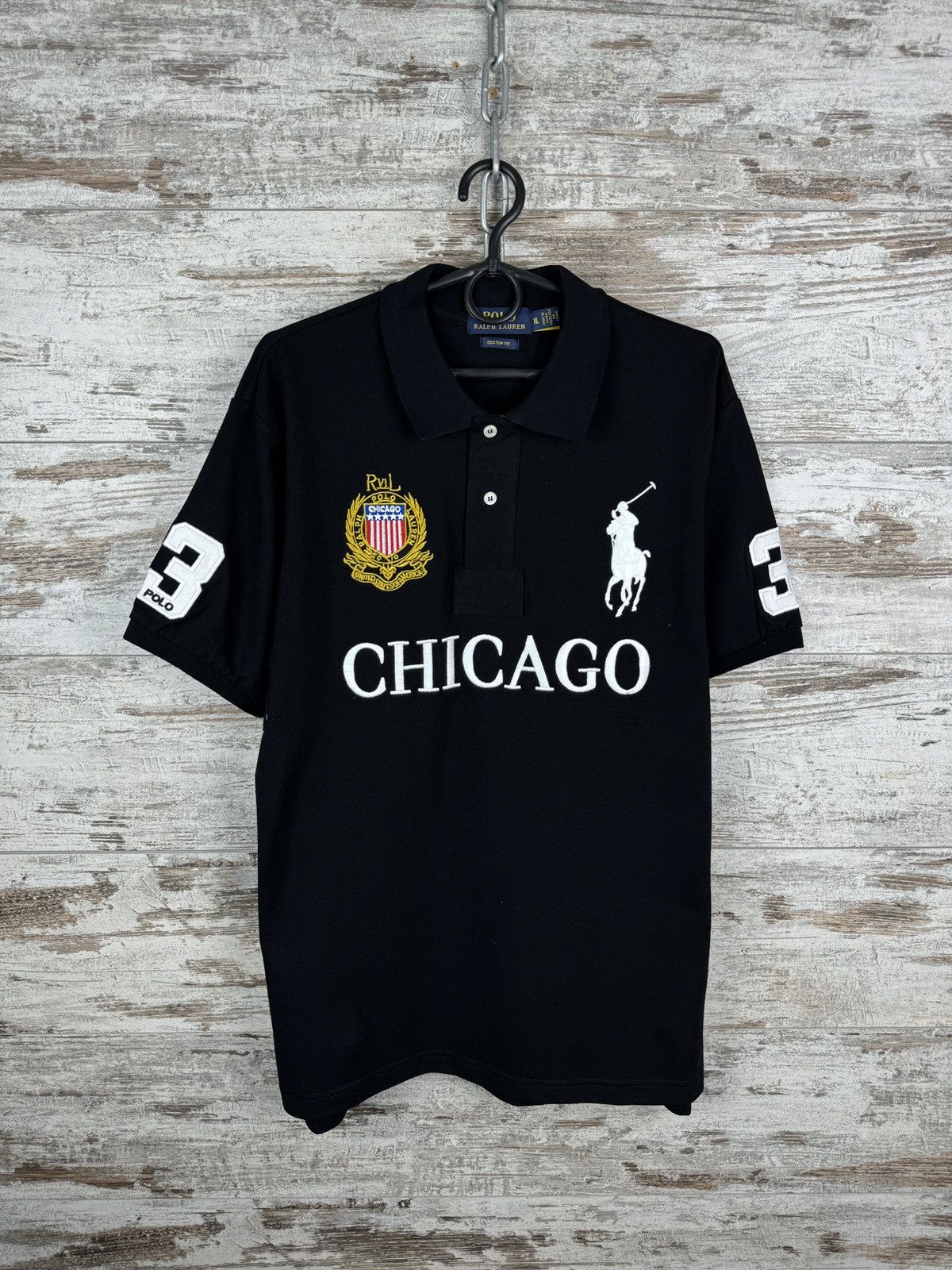 Ralph Lauren ポロシャツ CHICAGO XXL 黒 Polo Ralph Lauren Chicago Polo | Grailed