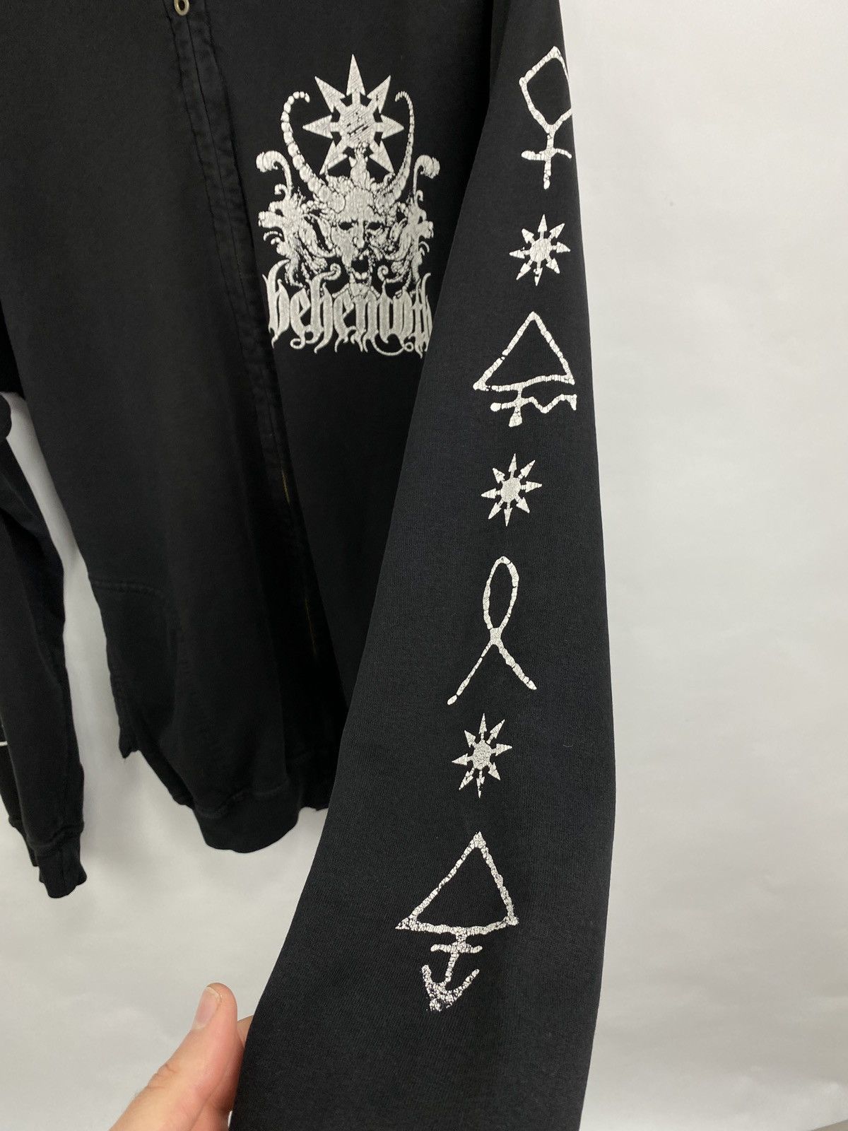 Band Tees Vintage Behemoth In Nomen Eius Baphomet Rock Hoodie Rare Y2K Size US L / EU 52-54 / 3 - 7 Thumbnail