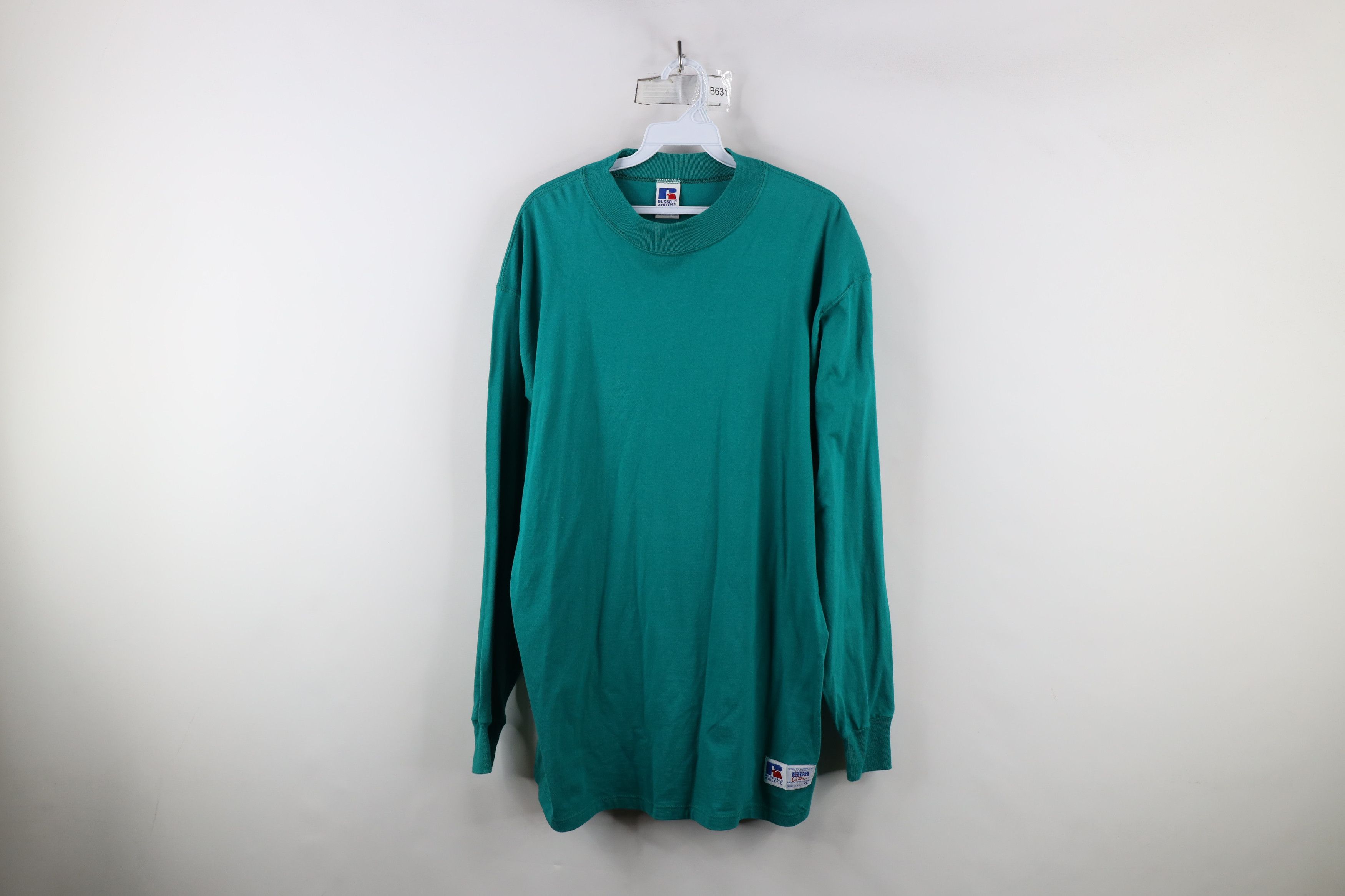 Russell Athletic × Vintage Vintage 90s Russell Athletic Long Sleeve T-Shirt Cotton USA Size US XL / EU 56 / 4 - 1 Thumbnail