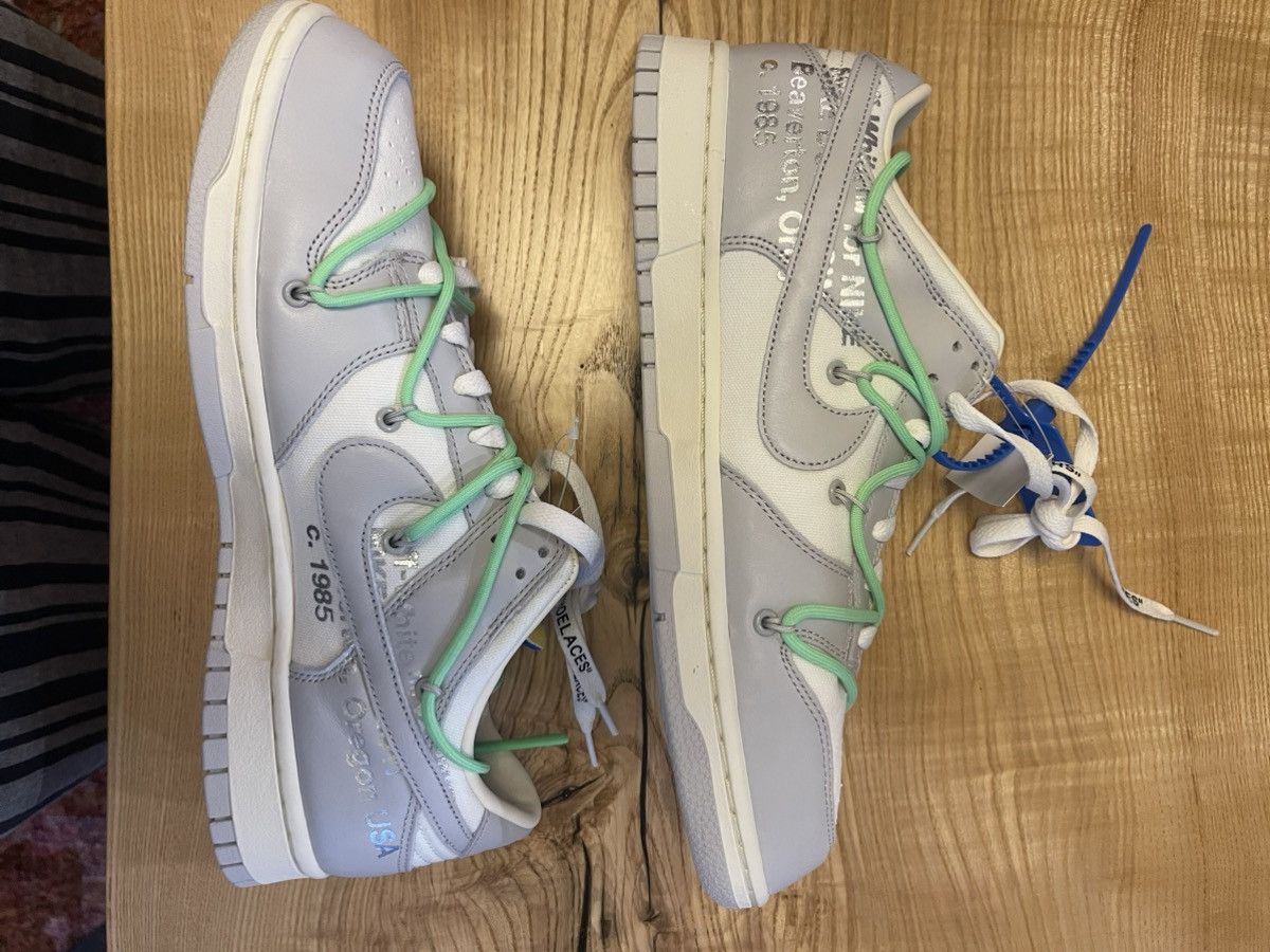 Nike × Off-White Off-White Nike Dunk low 26/50 size 10.5 Size US 10.5 / EU 43-44 - 2 Thumbnail