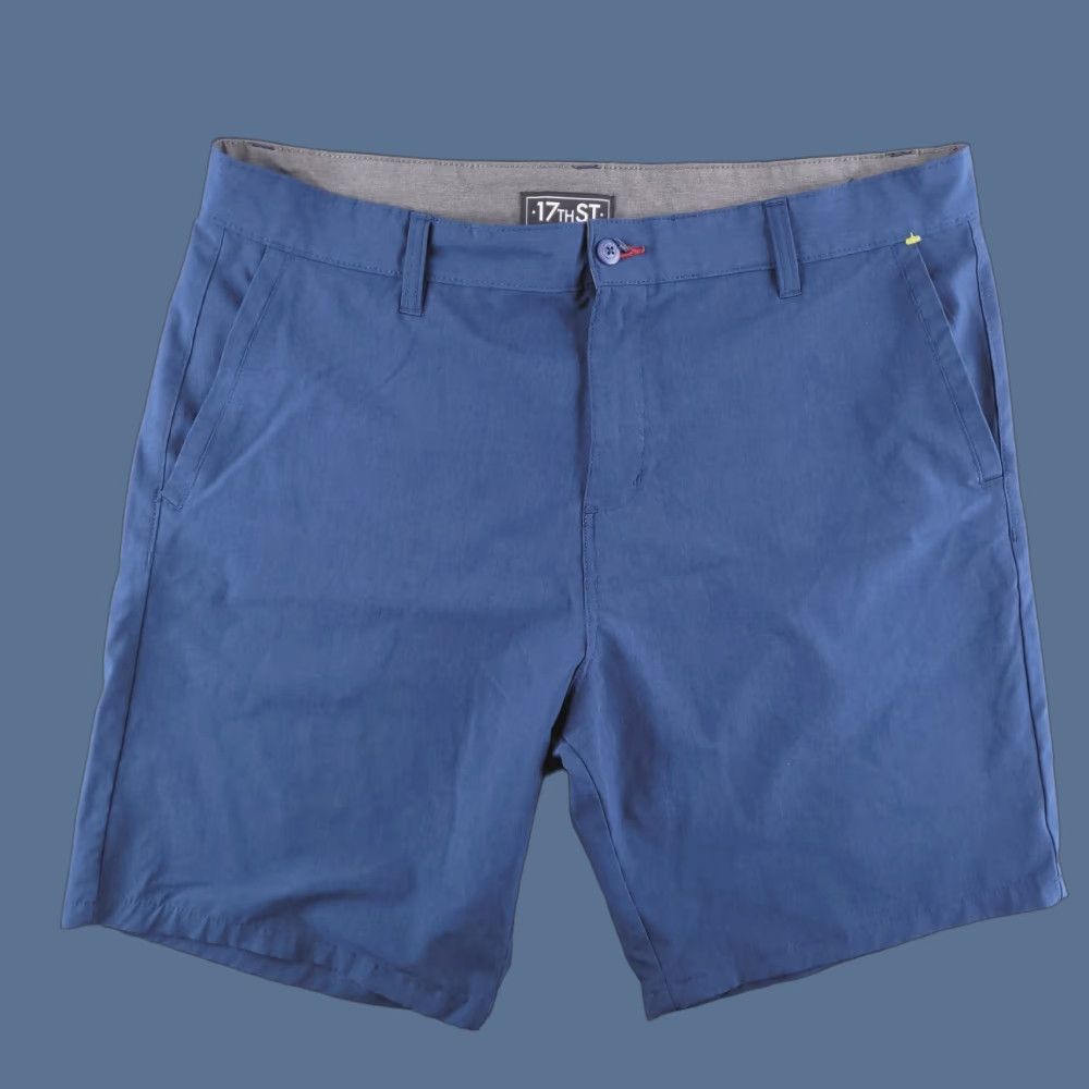 Vintage 17th Street Shorts Mens 40 Blue Hybrid Chino Casual Swim Shirt? Size US 40 / EU 56 - 1 Thumbnail