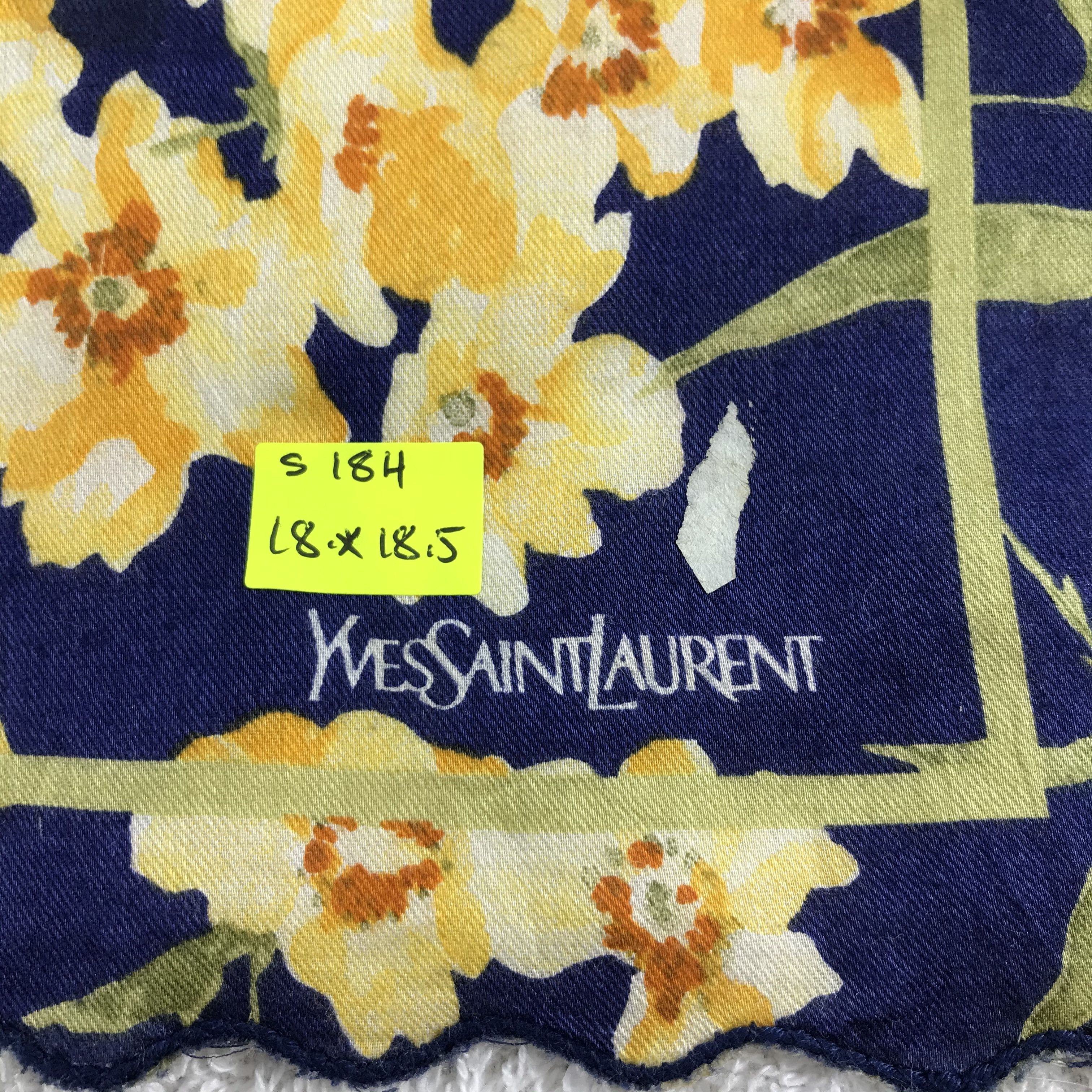 Vintage × Yves Saint Laurent Yves Saint Laurent Bandana / Handkerchief /Neckerchief -S184 Size ONE SIZE - 5 Thumbnail