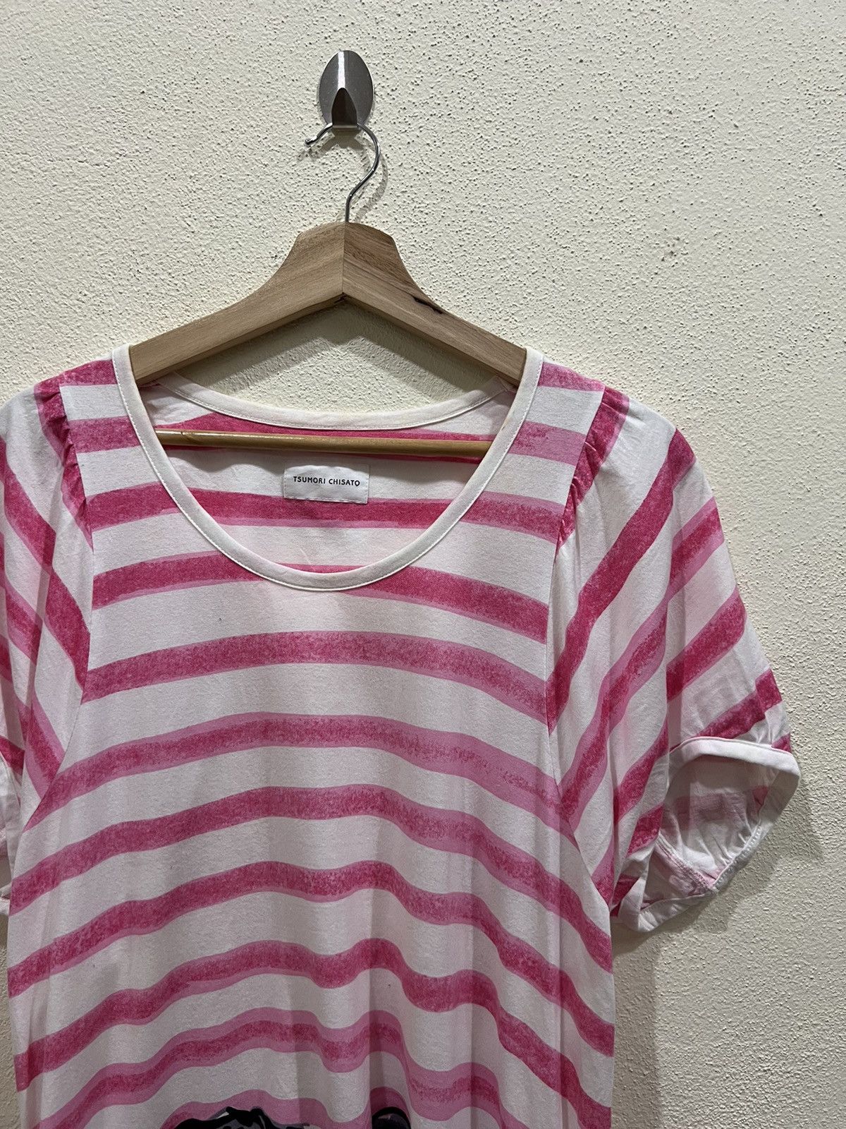 Issey Miyake Tsumori Chisato Striped Tshirt Size L / US 10 / IT 46 - 4 Thumbnail