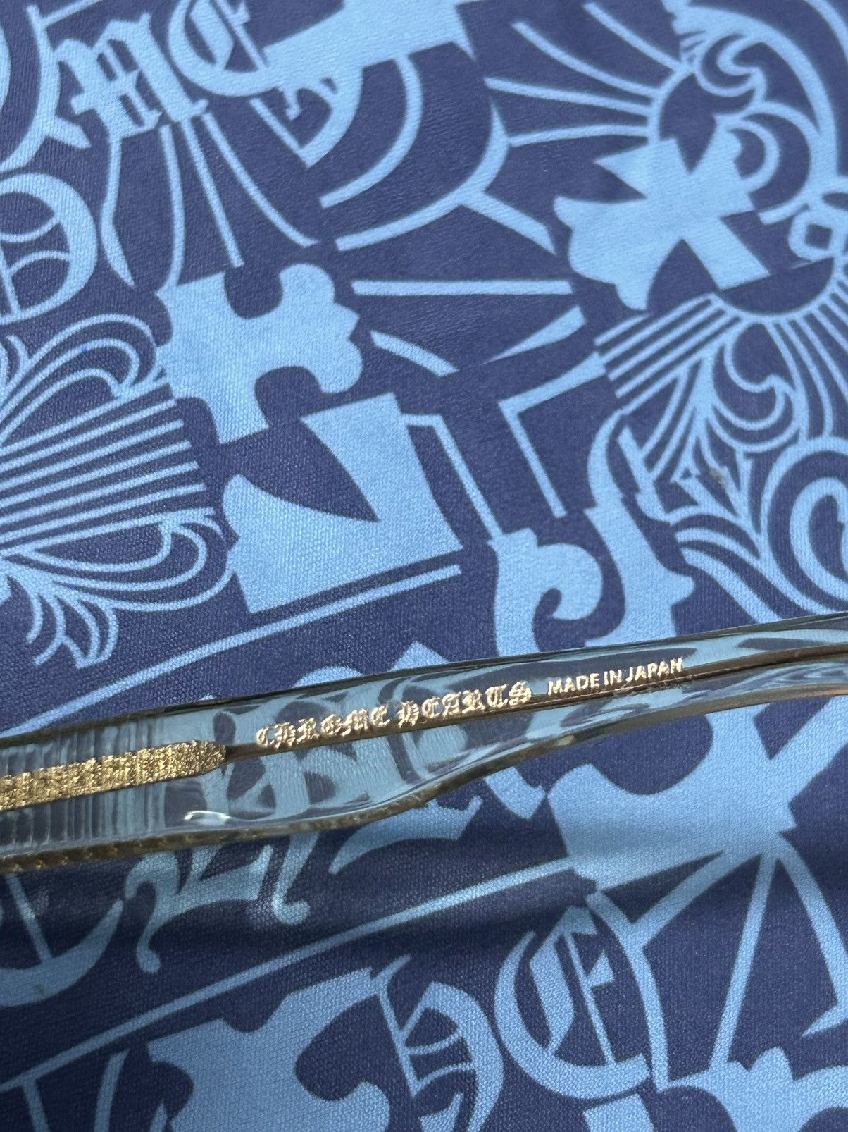Chrome Hearts Chrome Hearts Peter Arnell Clear Gold Glasses Size ONE SIZE - 18 Thumbnail