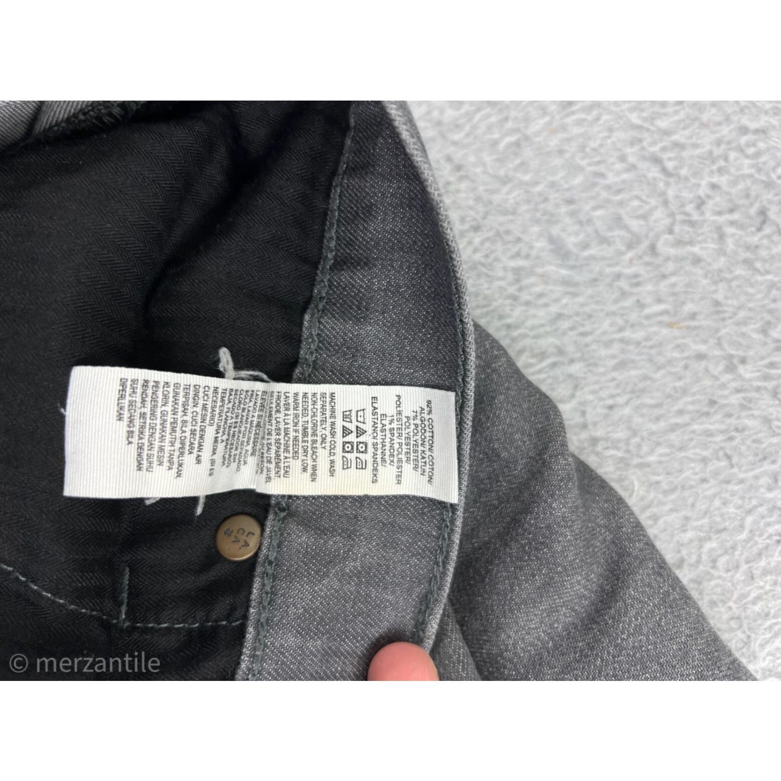 Lucky Brand Lucky Brand Jeans Womens 8 Gray Denim 5-Pocket Regular Slim Skinny Mid Rise Cotton Blend Size 30" / US 8 / IT 44 - 5 Thumbnail