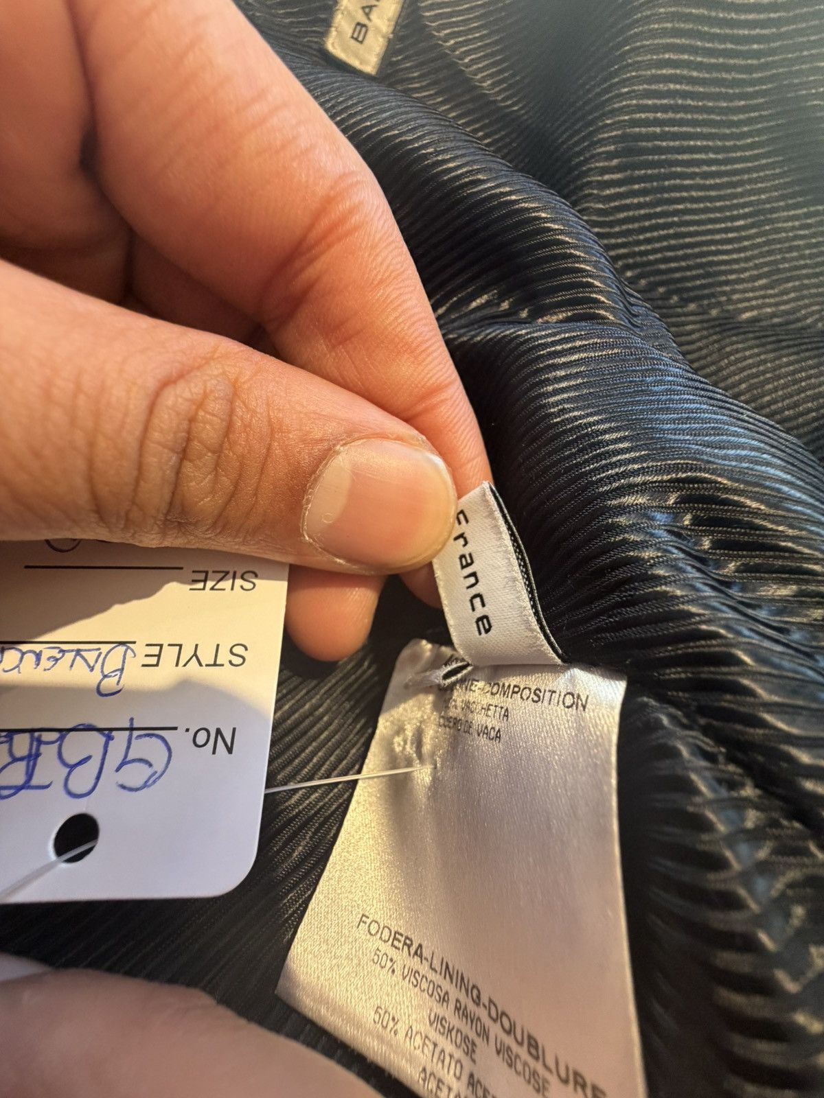 Balenciaga Balenciaga Paris Leather Moto Jacket –🖤🏍️ Size L / US 10 / IT 46 - 8 Thumbnail