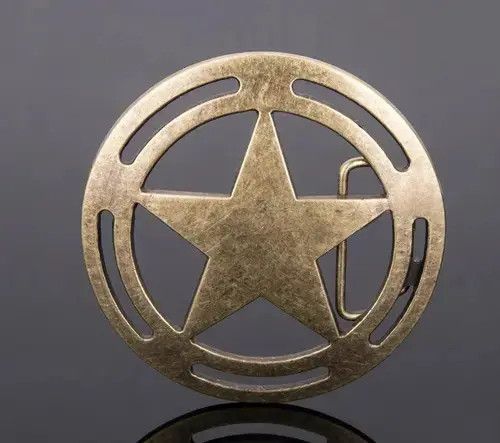 Other Belts Round Star Belt Buckle ( Buckle only ) Size ONE SIZE - 2 Thumbnail