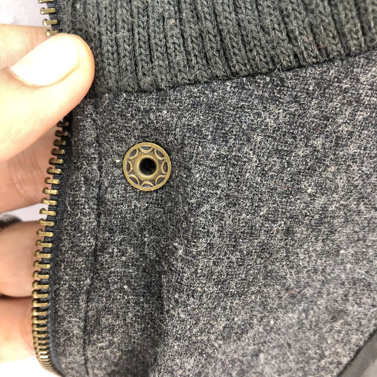 Japanese Brand The Emporium High Neck Wool Zipper Jacket Size US XS / EU 42 / 0 - 10 Thumbnail