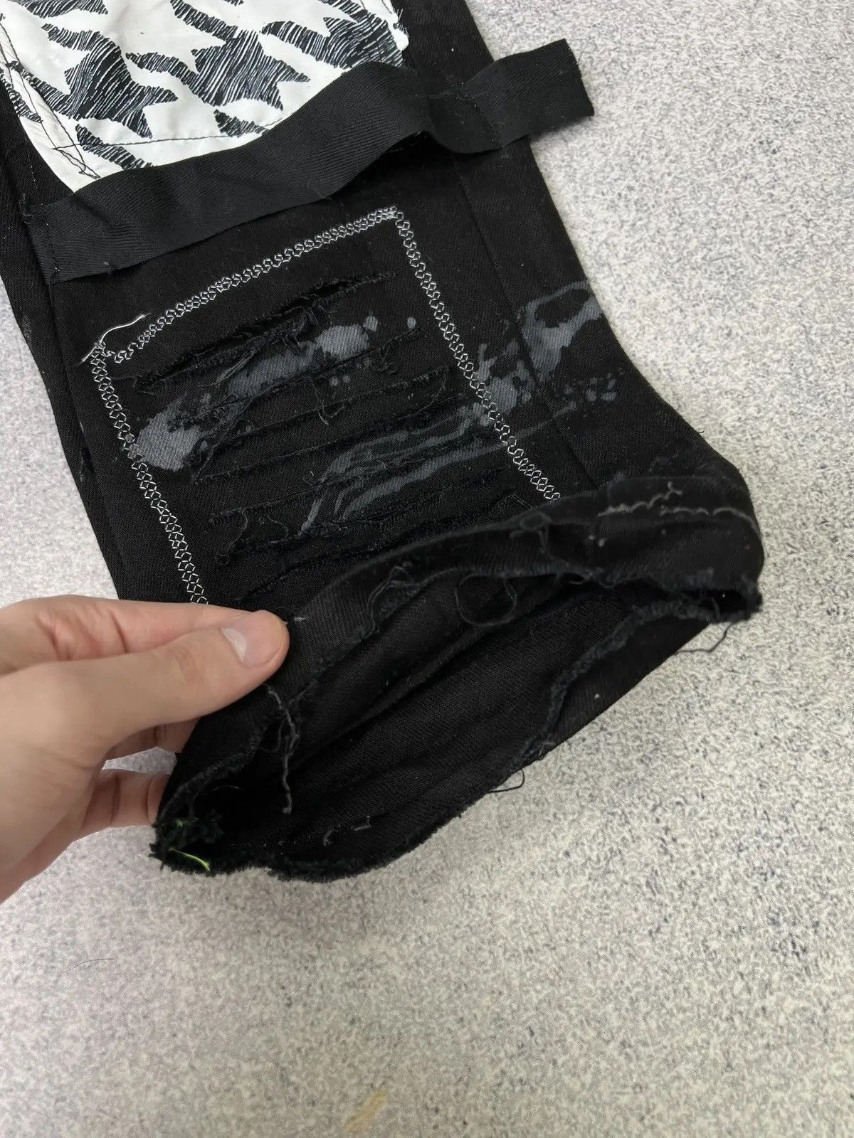 Japanese Brand × Vintage Vintage punk rock goth emo metal dark ripped crazy jeans Size US 40 / EU 56 - 7 Thumbnail