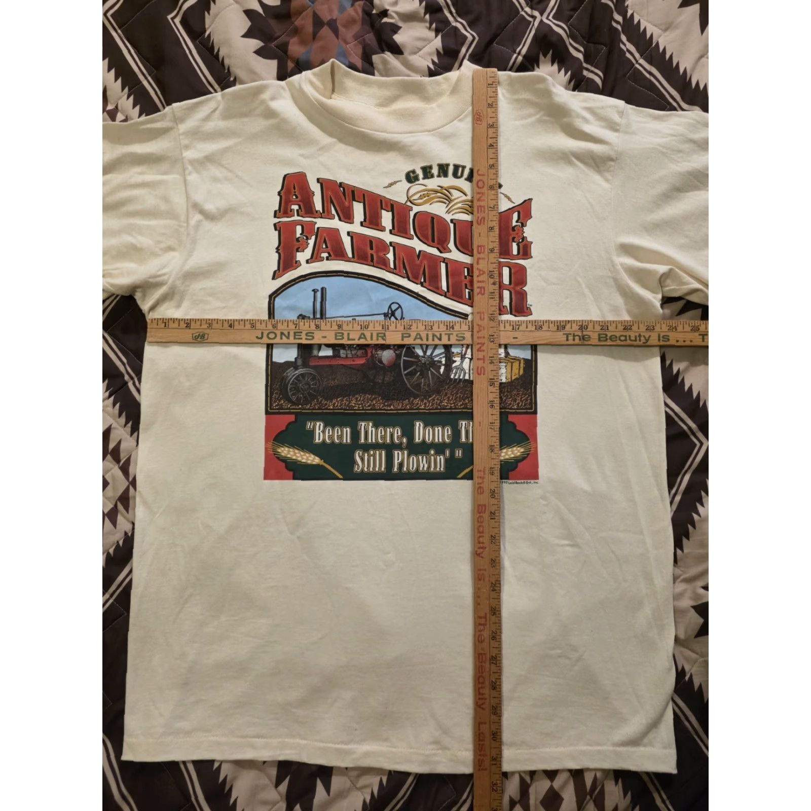 Vintage VINTAGE 1995 Genuine Antique Person T Shirt Graphic Print Cowboy USA 90s Men XL Ivory Cotton Short Sleeve Crew Neck T-Shirt Size US XL / EU 56 / 4 - 8 Thumbnail