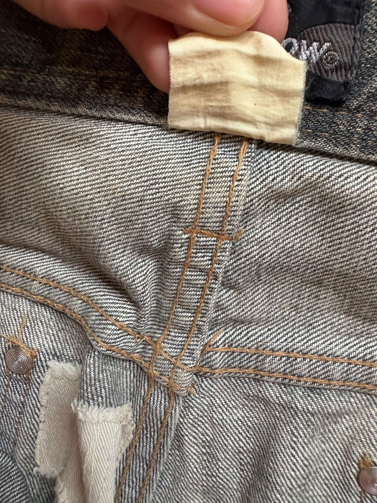 Japanese Brand Vintage Japanese Brand Mud Wash Distressed Loose Baggy Jeans Size US 36 / EU 52 - 10 Thumbnail