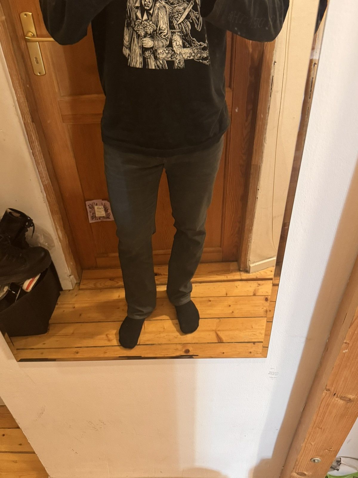Dior Dior Homme FW14 by Kris Van Assche Gray Washed Denim Jeans Size US 32 / EU 48 - 25 Thumbnail