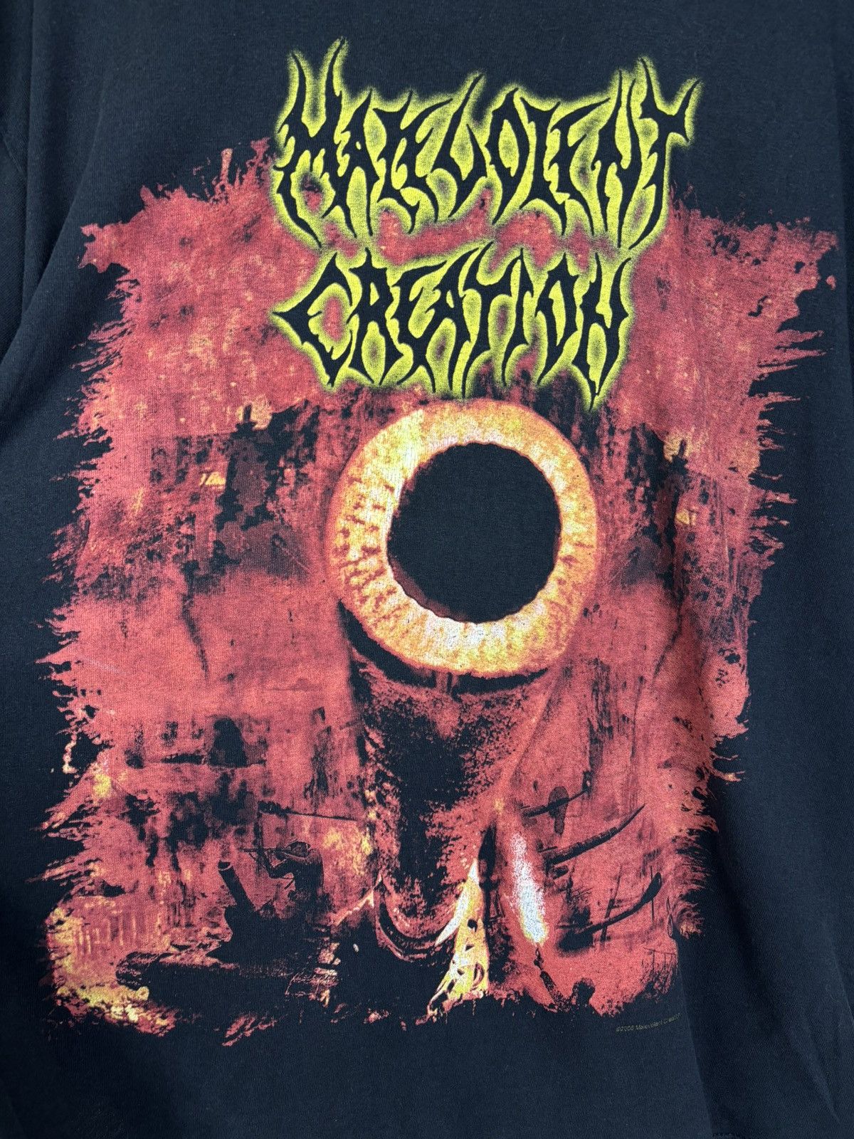 Band Tees 00s Malevolent Creation Warkult 2005 Tour Metal Long Sleeve Size US L / EU 52-54 / 3 - 5 Thumbnail