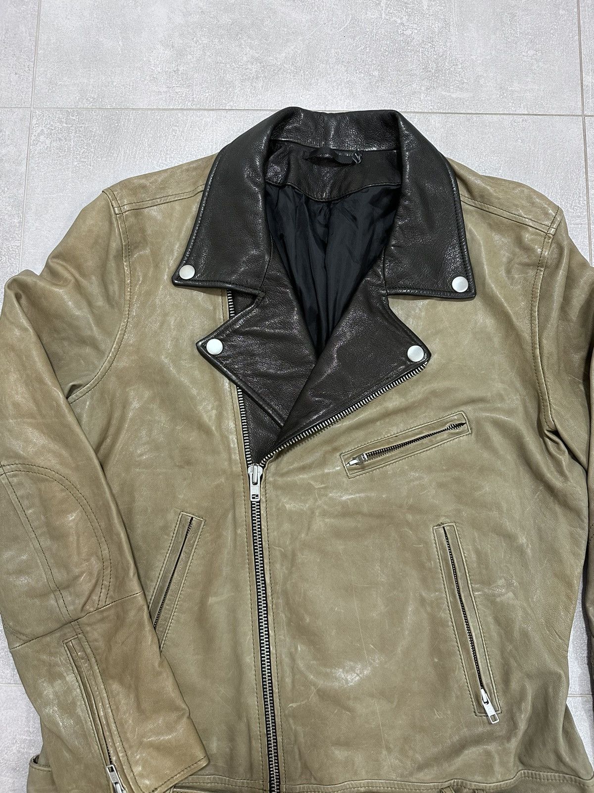 Blk Dnm BLK DNM Leather Biker Jacket XL Motorcycle Size US XL / EU 56 / 4 - 7 Thumbnail