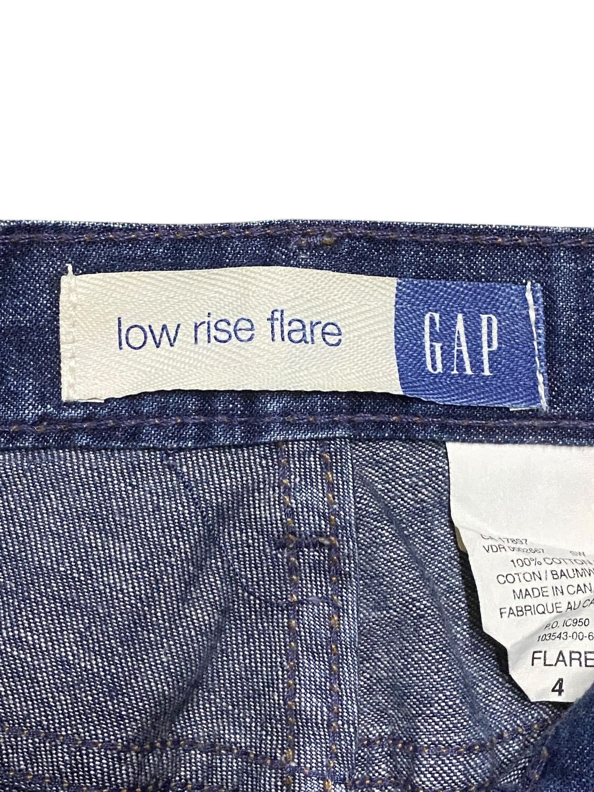 Denim & Co. Vintage Gap Jeans Mud Wash Distressed Flare Jeans Size US 29 - 8 Thumbnail