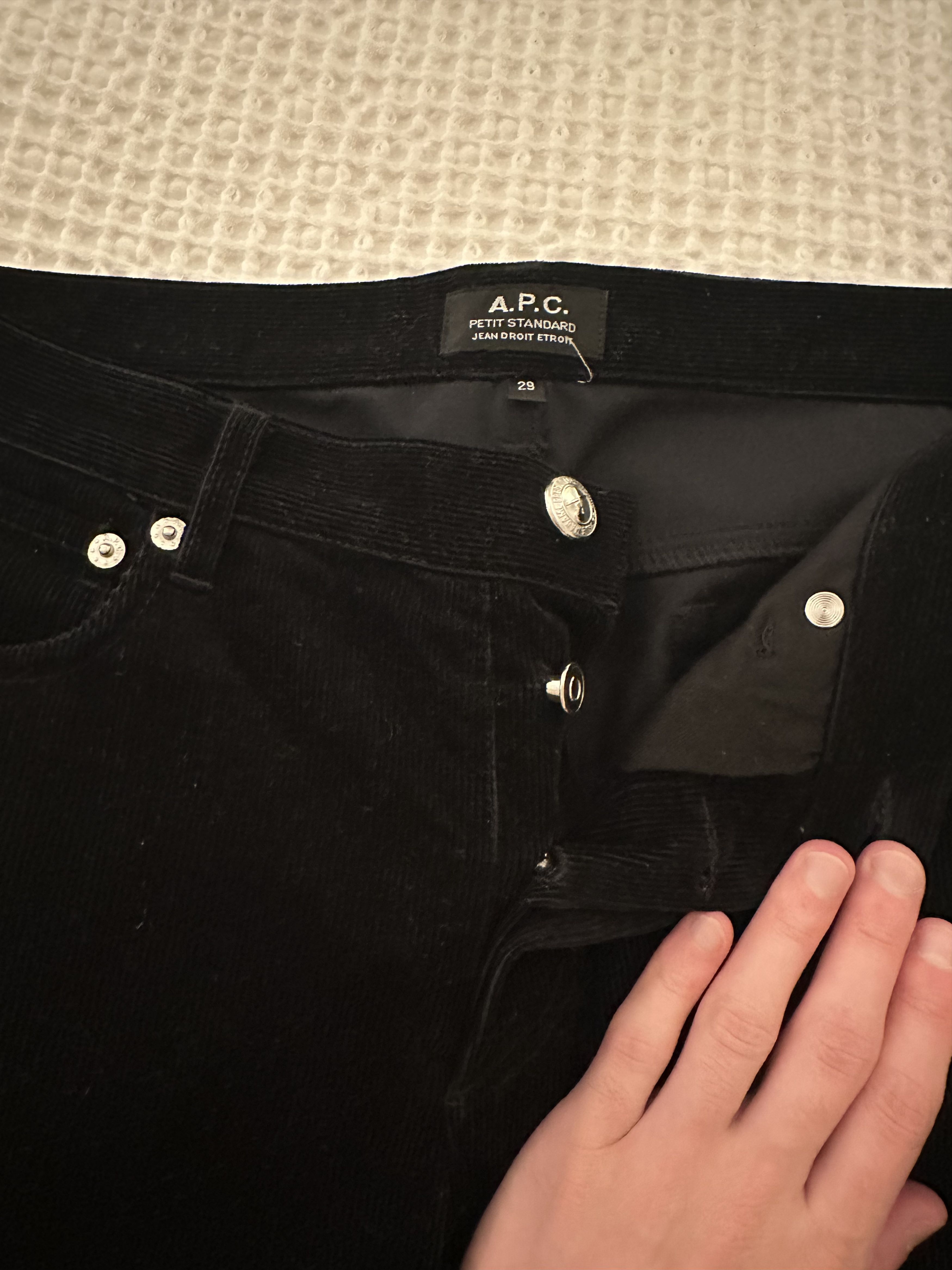A.P.C. APC Black Corduroy Pants Size US 29 - 2 Thumbnail