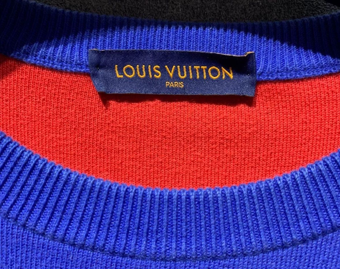 Louis Vuitton Louis Vuitton Red blue gradient knitted sweater Size US L / EU 52-54 / 3 - 7 Thumbnail