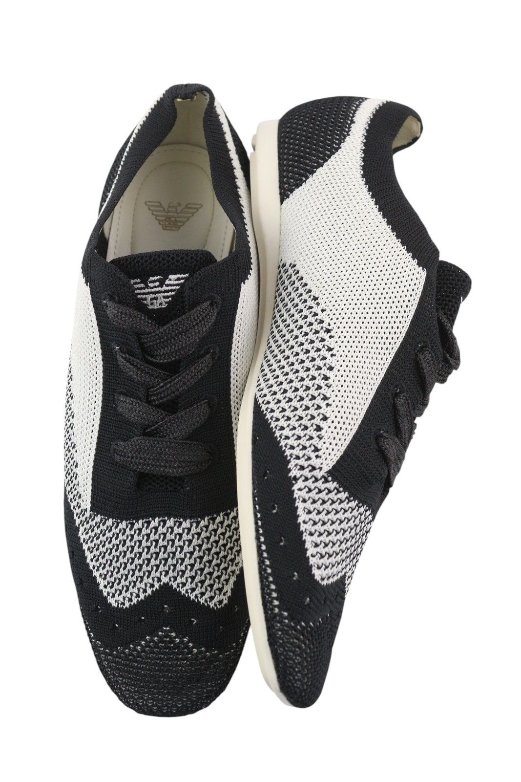 Emporio Armani EU37 Low Top Lace Up Knitted Sneakers 84778 Size US 6 / IT 36 - 4 Thumbnail