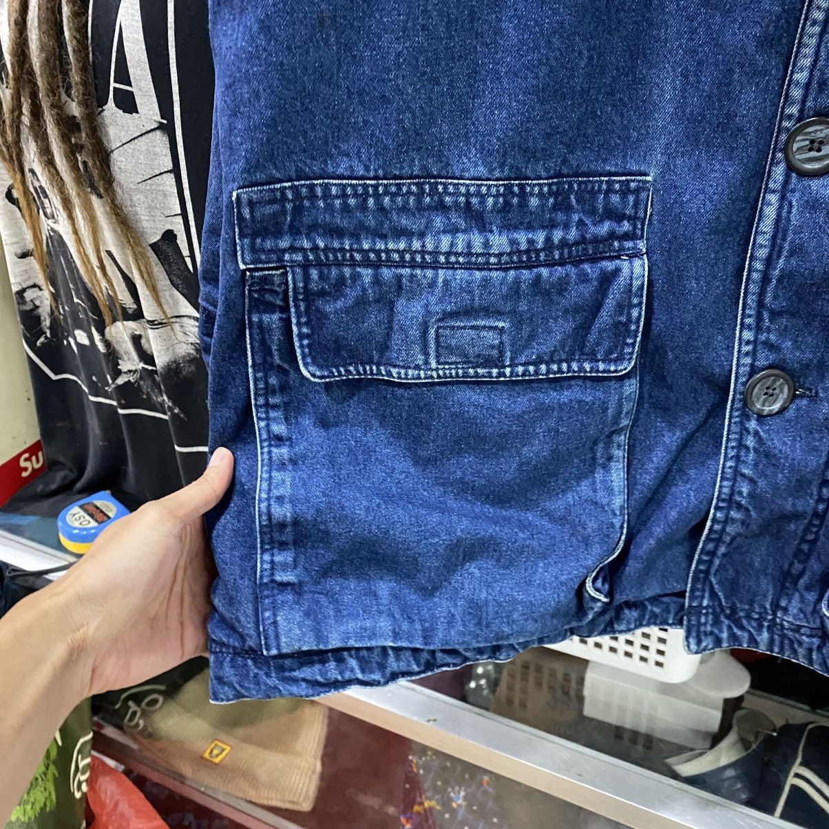 Vintage Vintage Crampe denim chore jacket LIKE NEW‼️ Size US XL / EU 56 / 4 - 8 Thumbnail