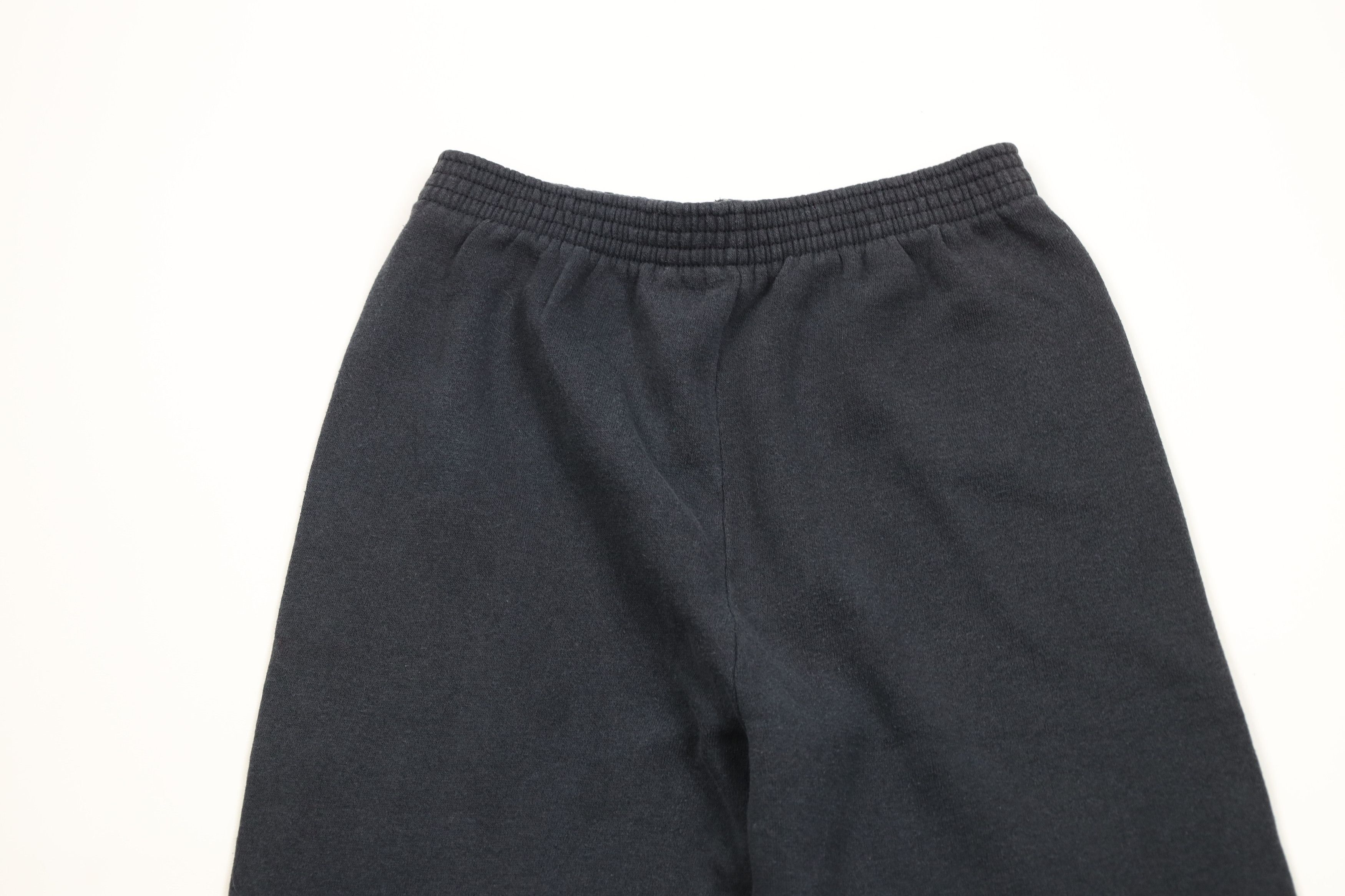 Vintage Vintage 90s Streetwear Cuffed Sweatpants Joggers Black USA Size 26" / US 2 / IT 38 - 2 Thumbnail