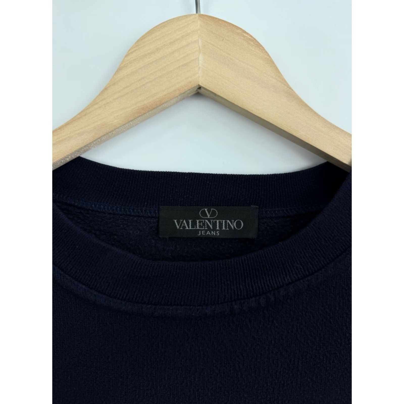 Valentino VINTAGE Valentino Sweatshirt Mens L Dark Blue 90s Y2K Made in Italy Size US L / EU 52-54 / 3 - 4 Thumbnail