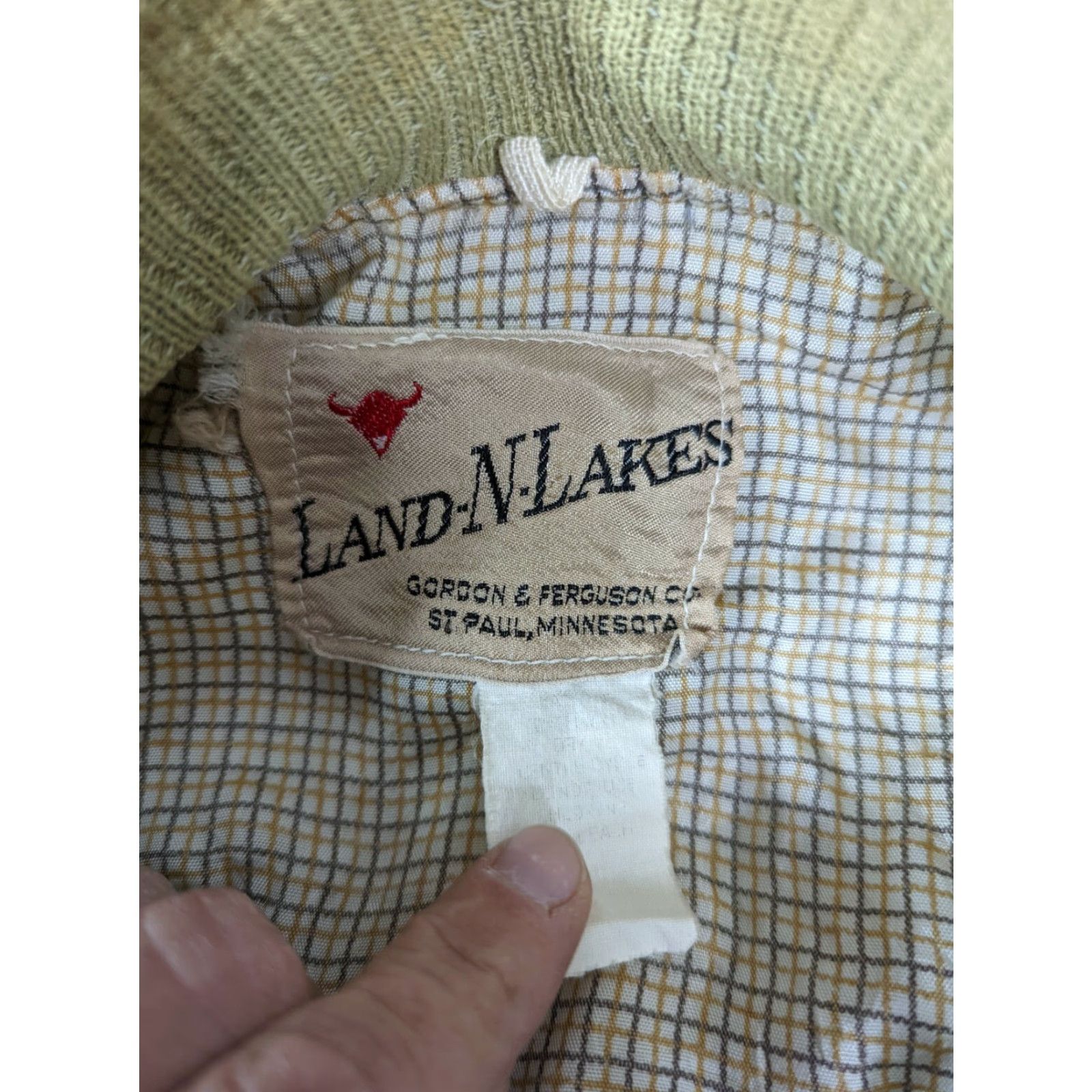 Vintage VINTAGE Land -N-Lakes Jacket Bomber Beige Coat Jacket M Mens Khaki Full Zip, All Seasons, Hunting, Field Battle/Coat Size US M / EU 48-50 / 2 - 5 Thumbnail