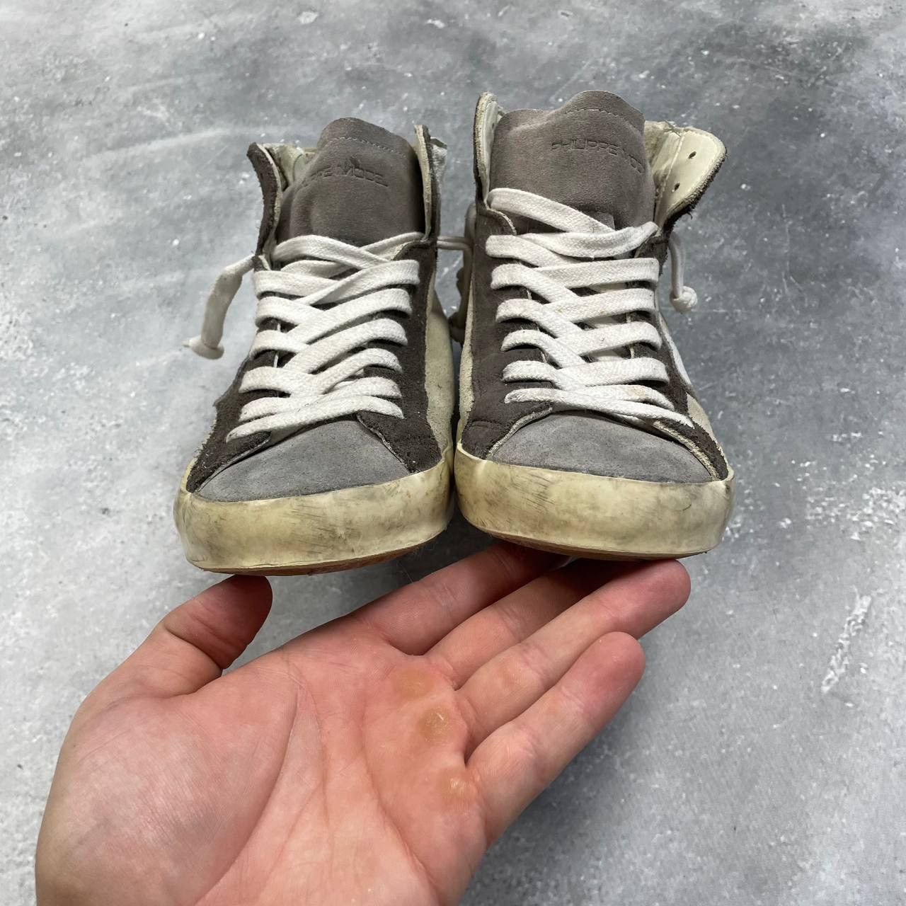 Philippe Model Philippe Model Hi Top Suede Sneakers Women’s Beige/ Gray 38 Size US 8 / IT 38 - 14 Thumbnail